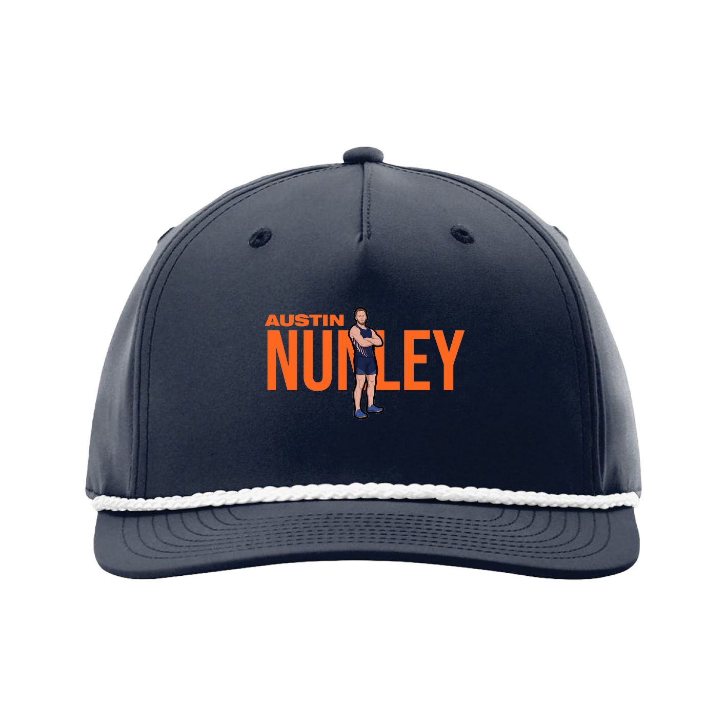 Five-Panel Classic Rope Cap — Player Name in Navy