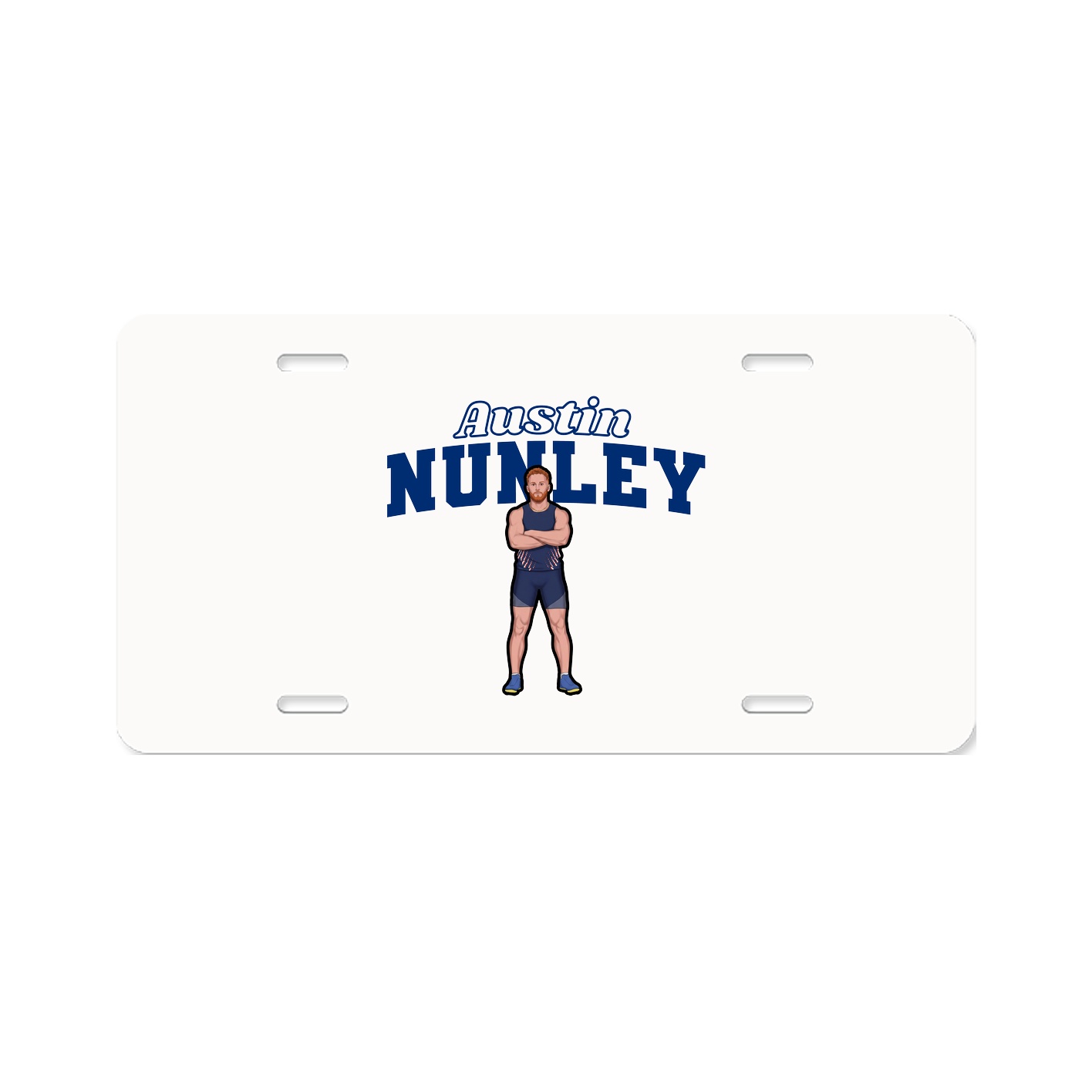 License Plate — Name Arch in Classic