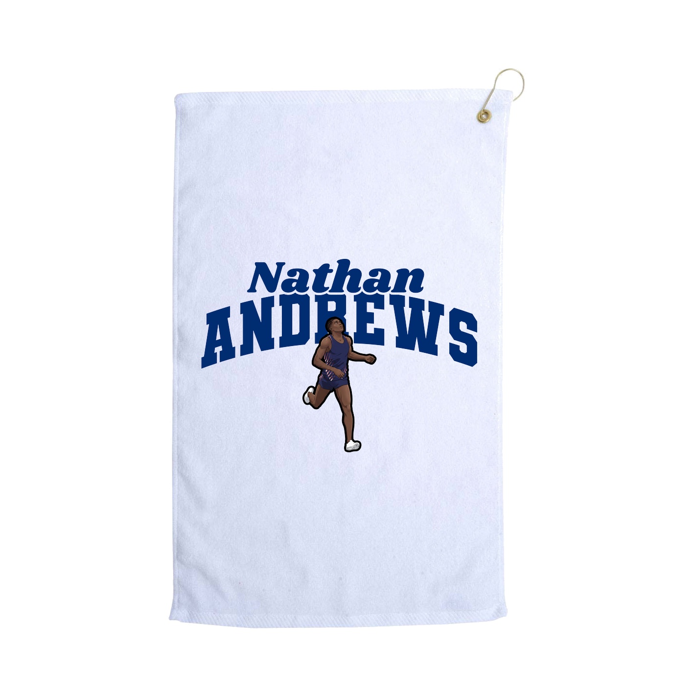 Golf Towel — Signature Arch in White