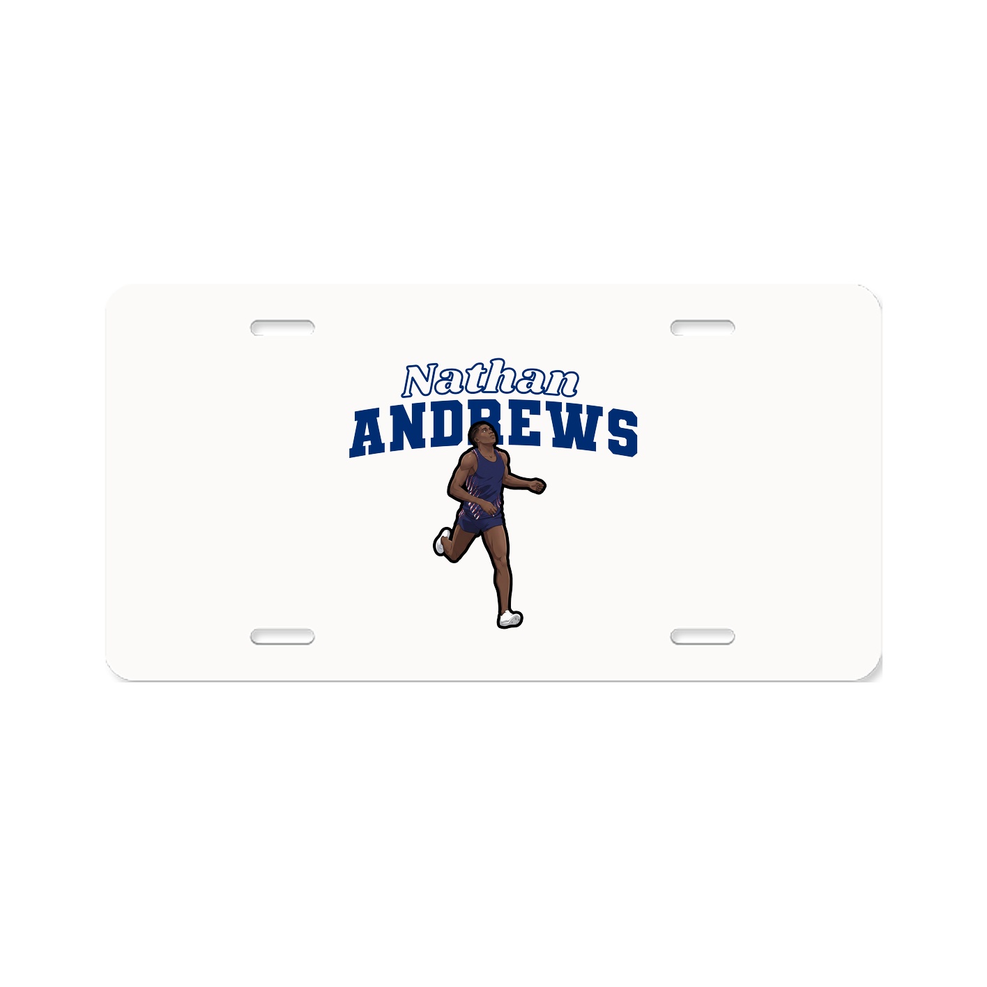 License Plate — Name Arch in Classic
