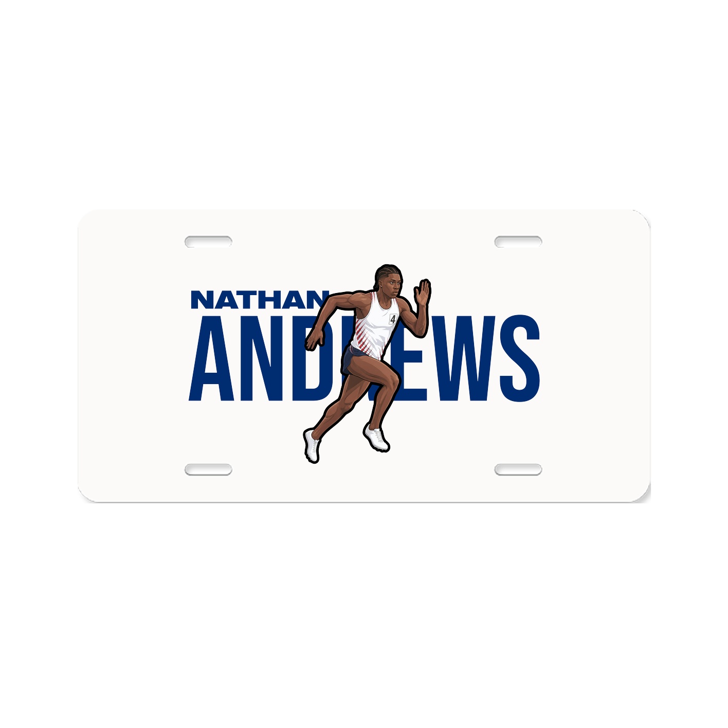 License Plate — Player Name in Classic