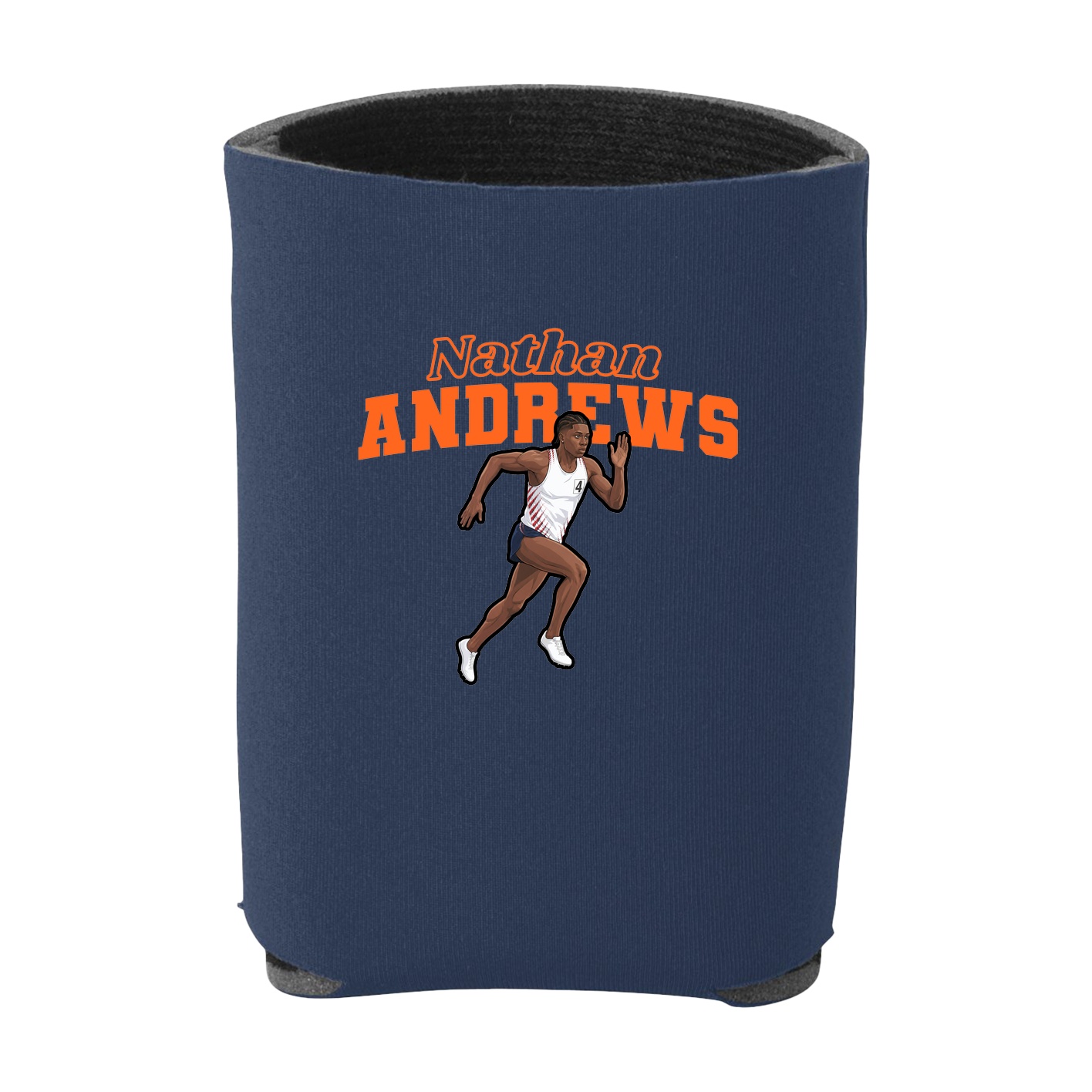 Can Holder — Name Arch in Navy