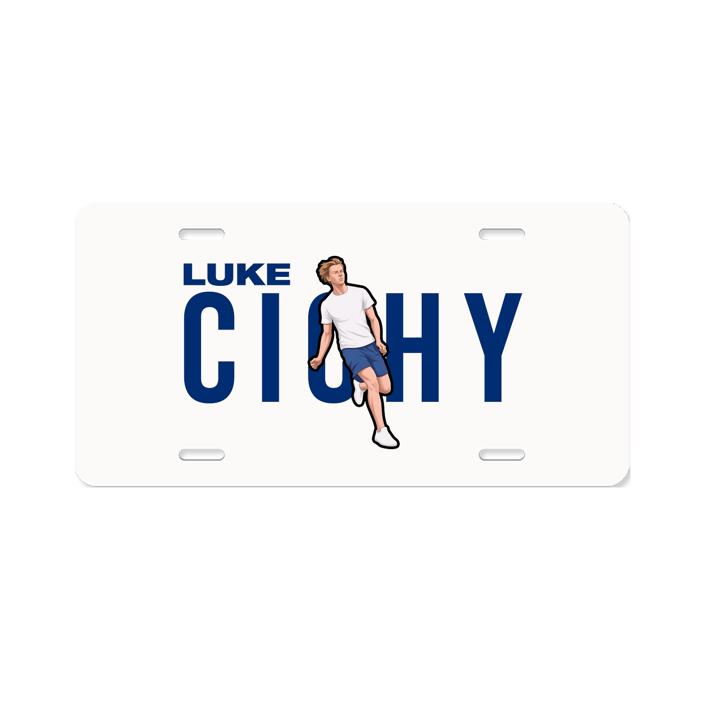License Plate — Player Name in Classic
