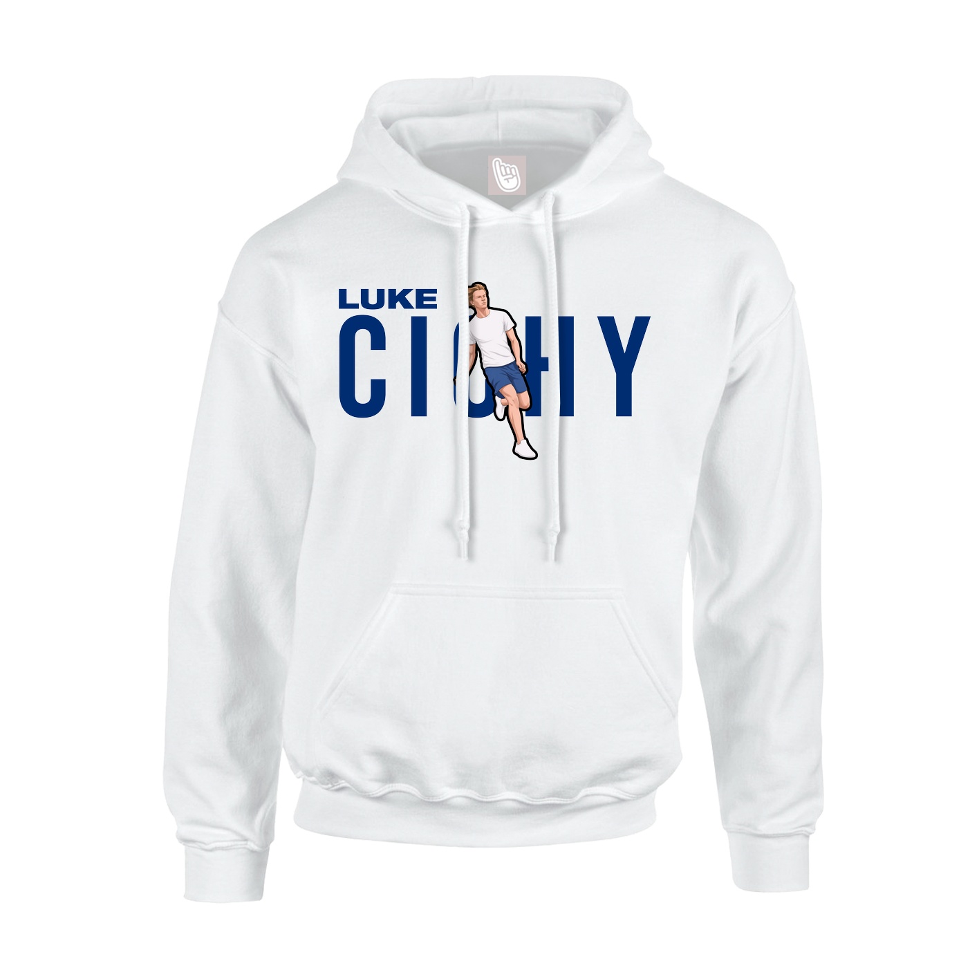 Youth Hoodie — Player Name in White