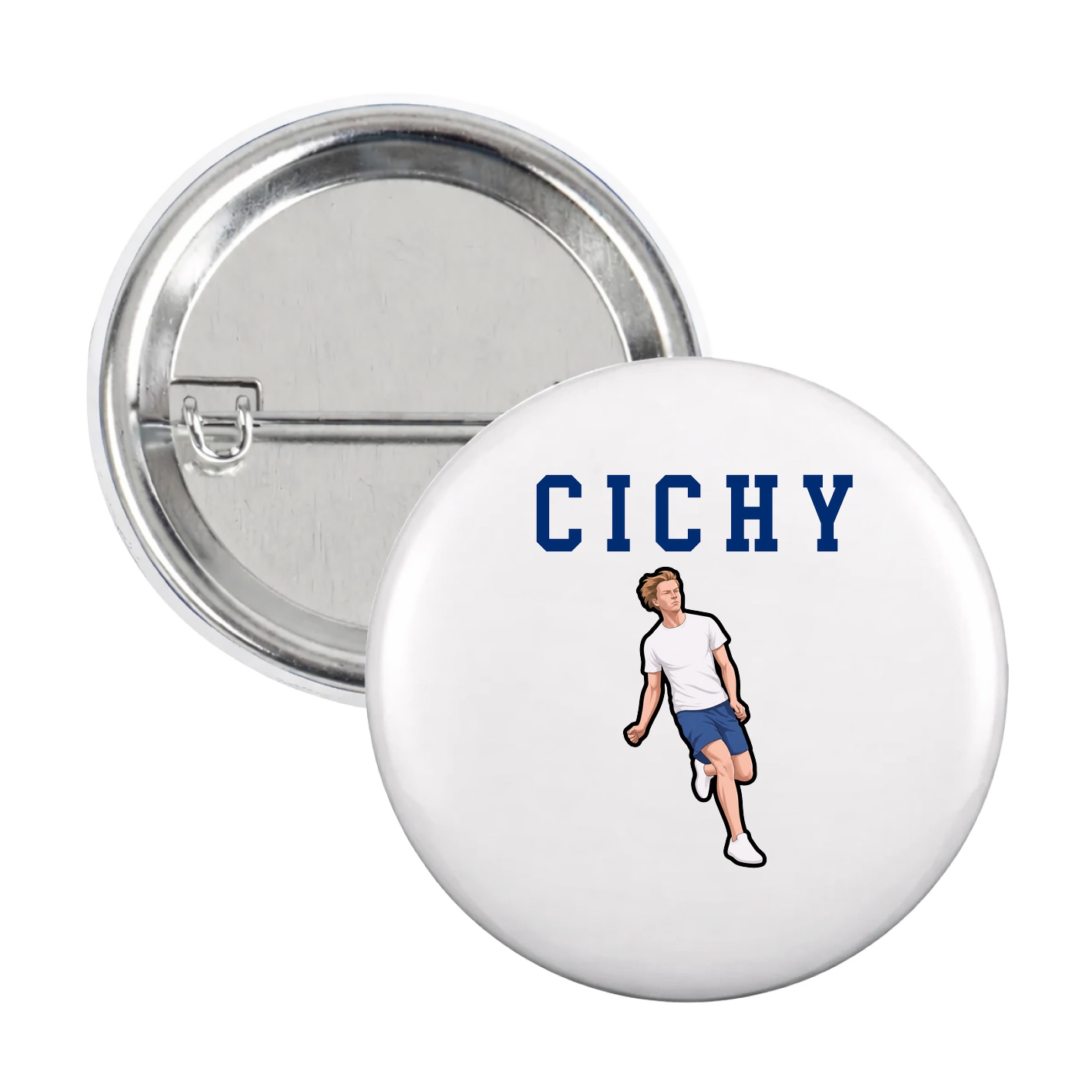Game Day Button — Shirsey in White