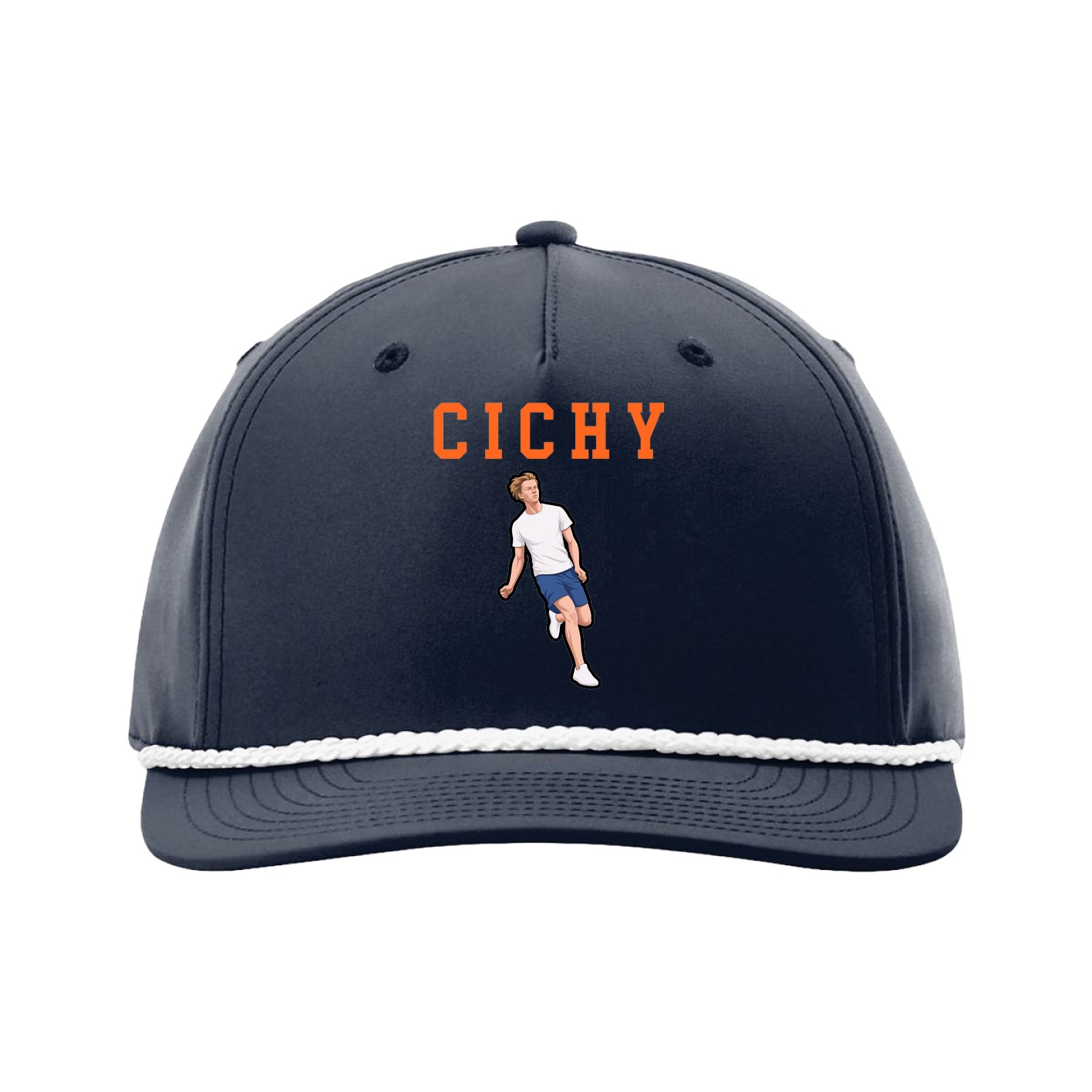 Five-Panel Classic Rope Cap — Shirsey in Navy