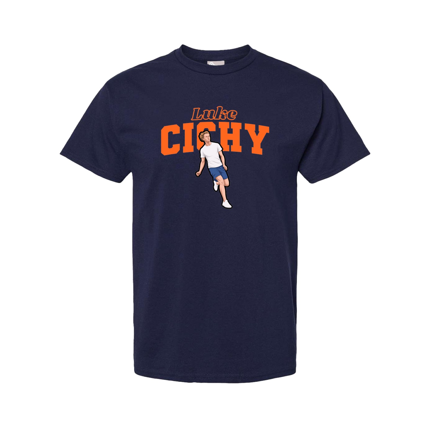 Tee — Name Arch in Navy