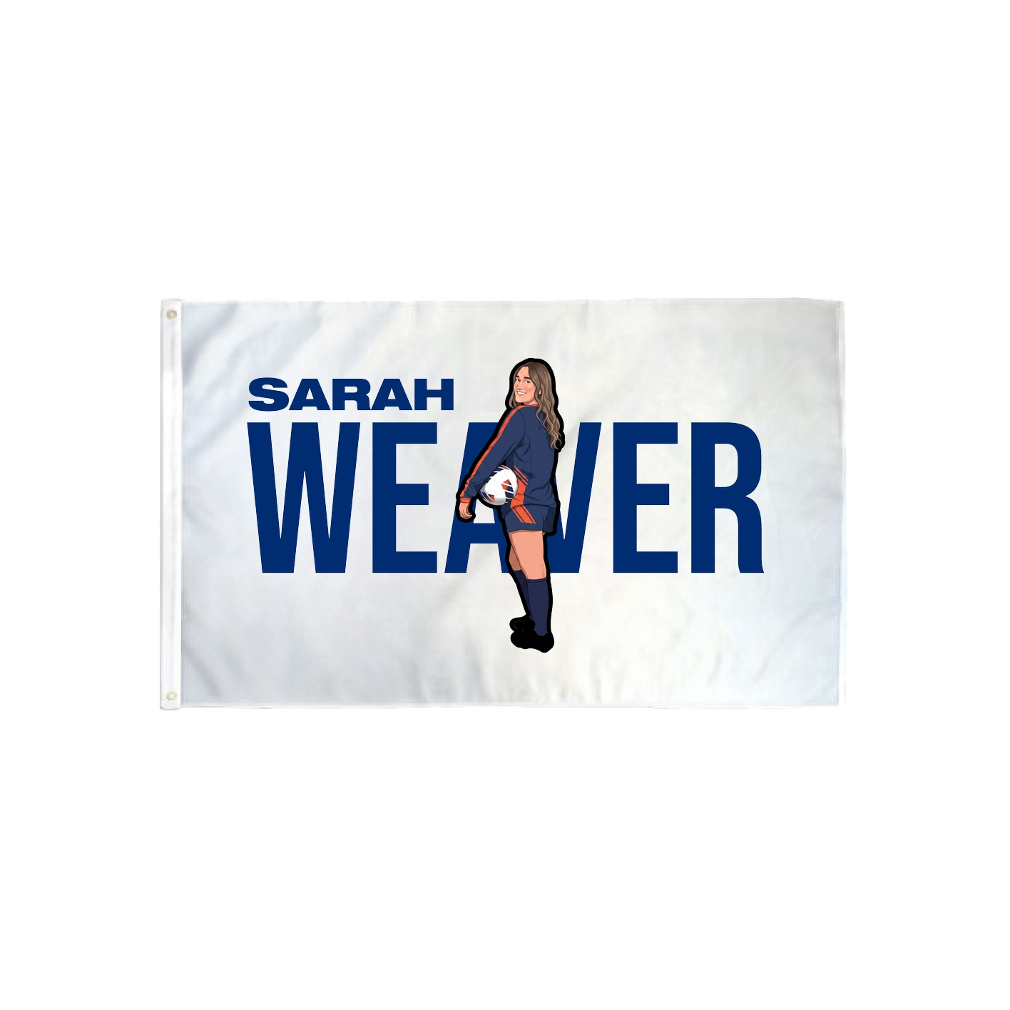 3x5 Flag — Player Name in Classic