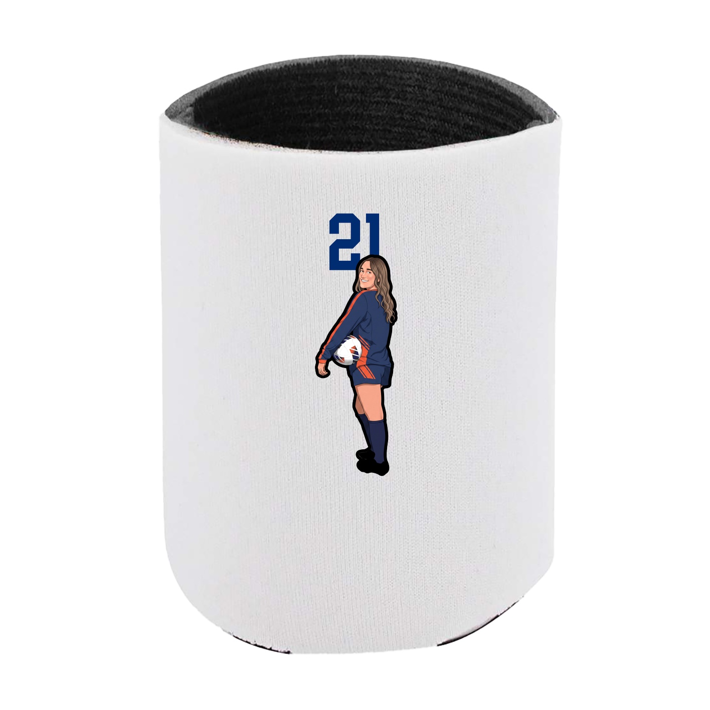 Can Holder — Number Top in White