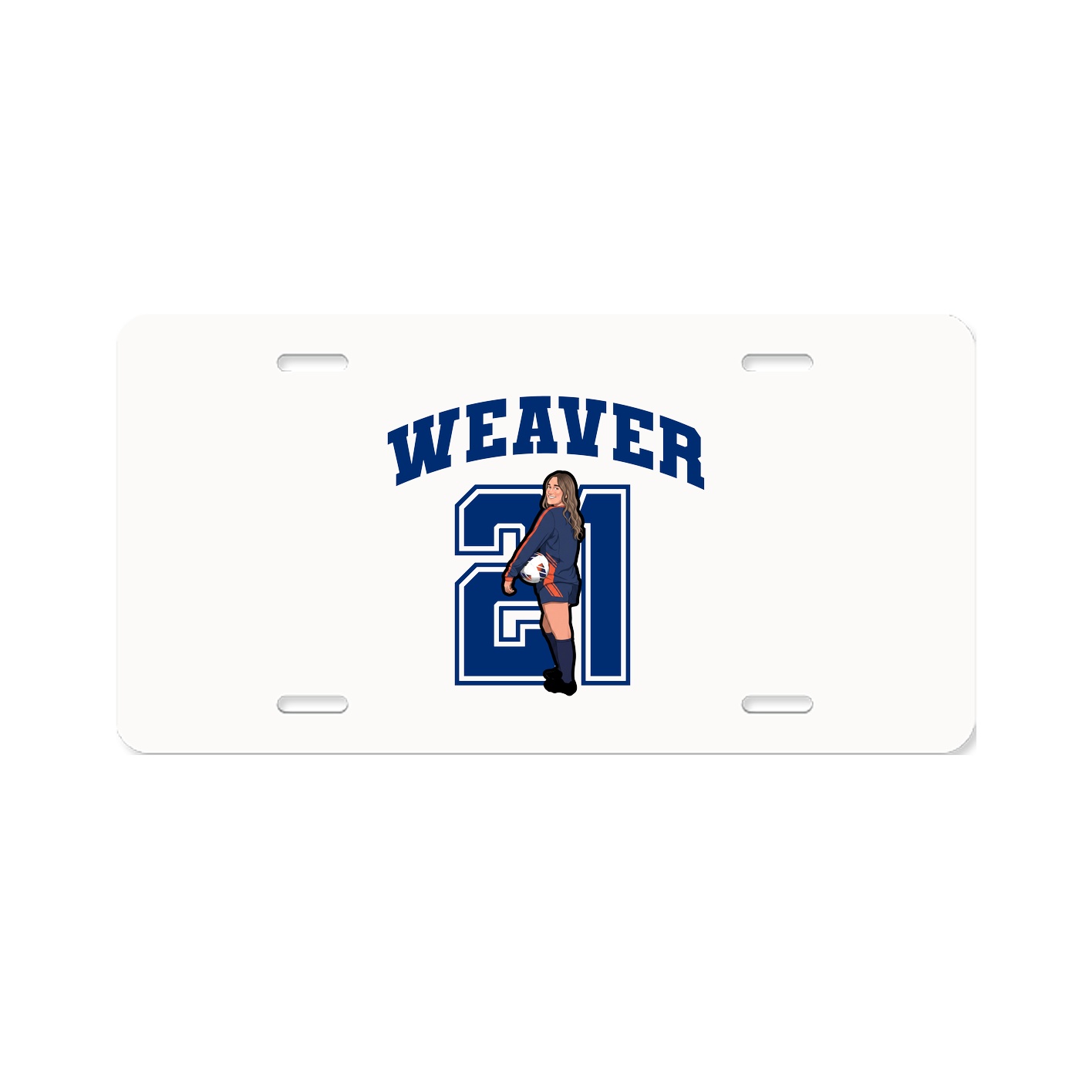 License Plate — Number in Classic
