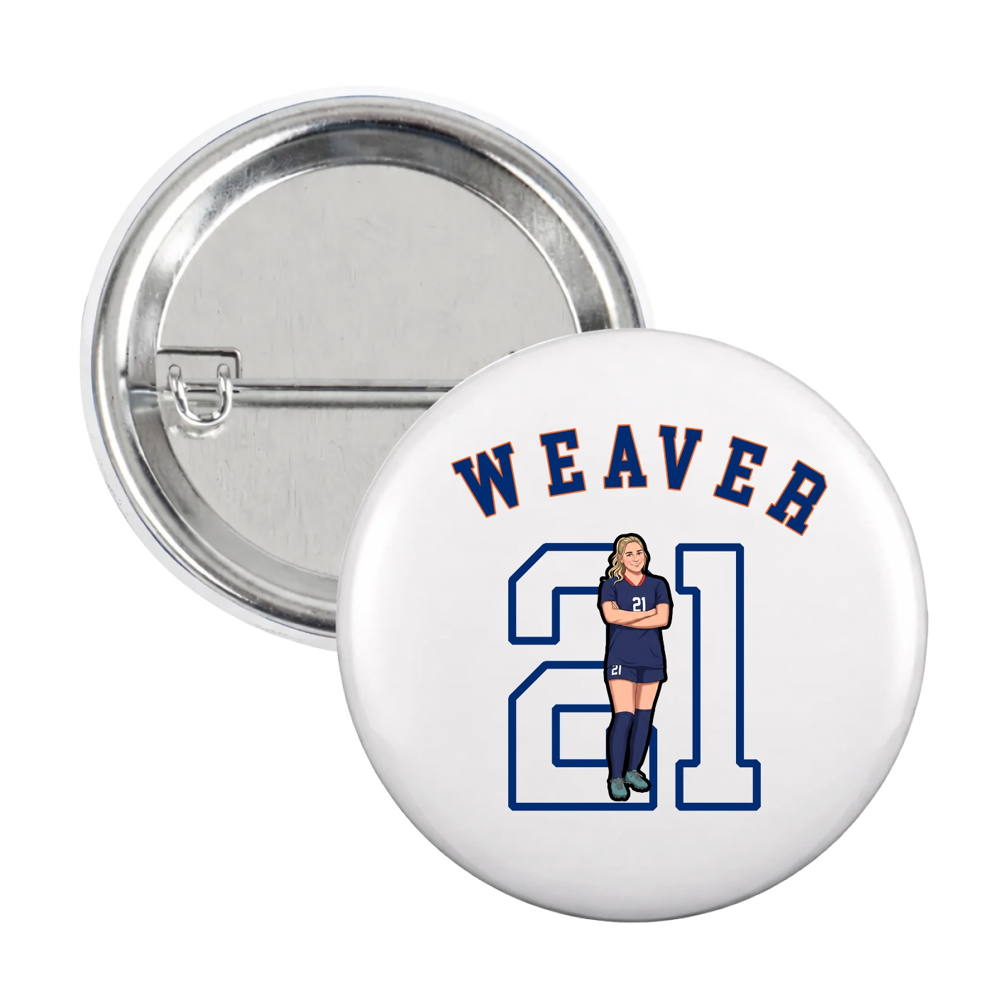 Game Day Button — Shirsey Arch in White