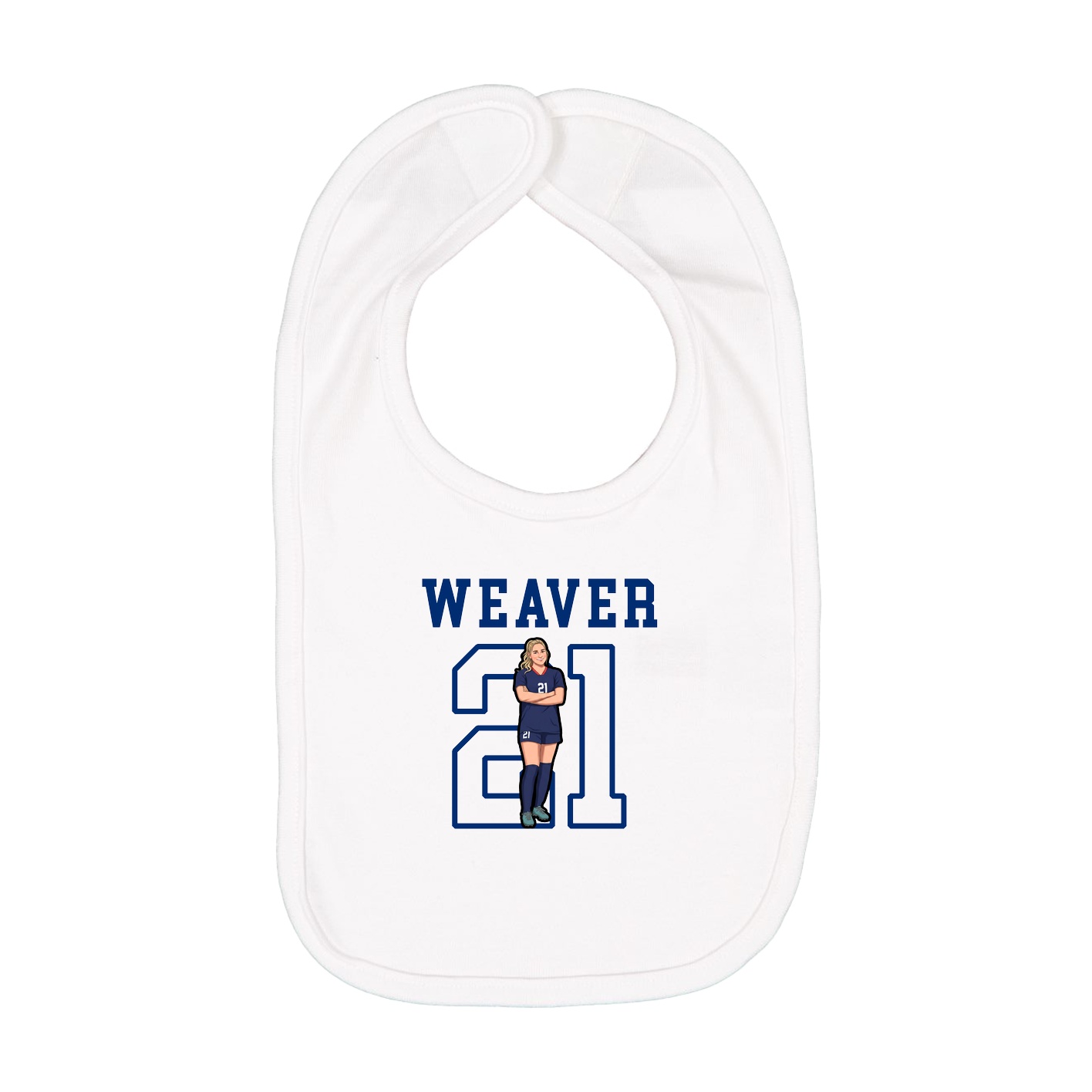 Infant Bib — Shirsey in White