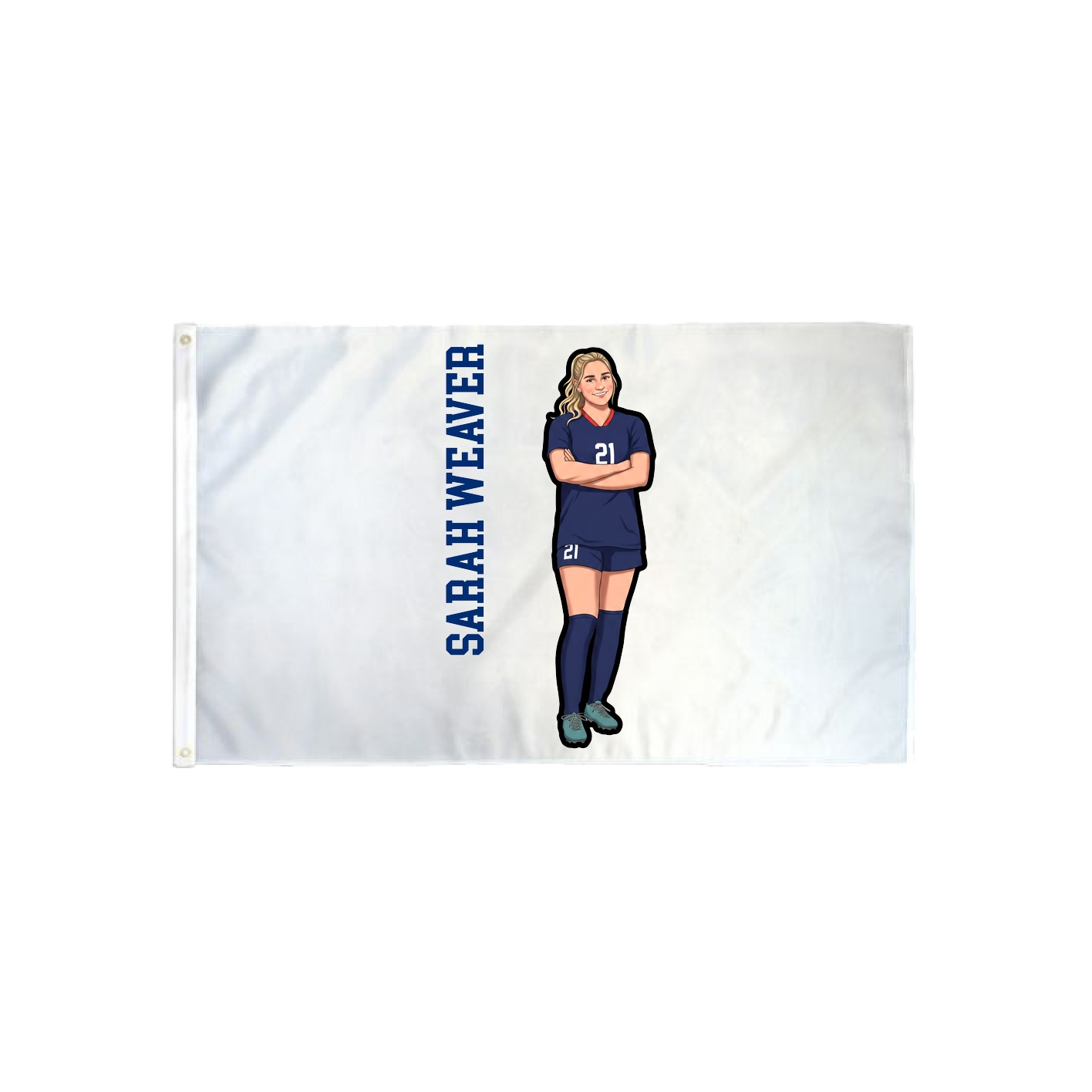 3x5 Flag — Name Vertical in Classic