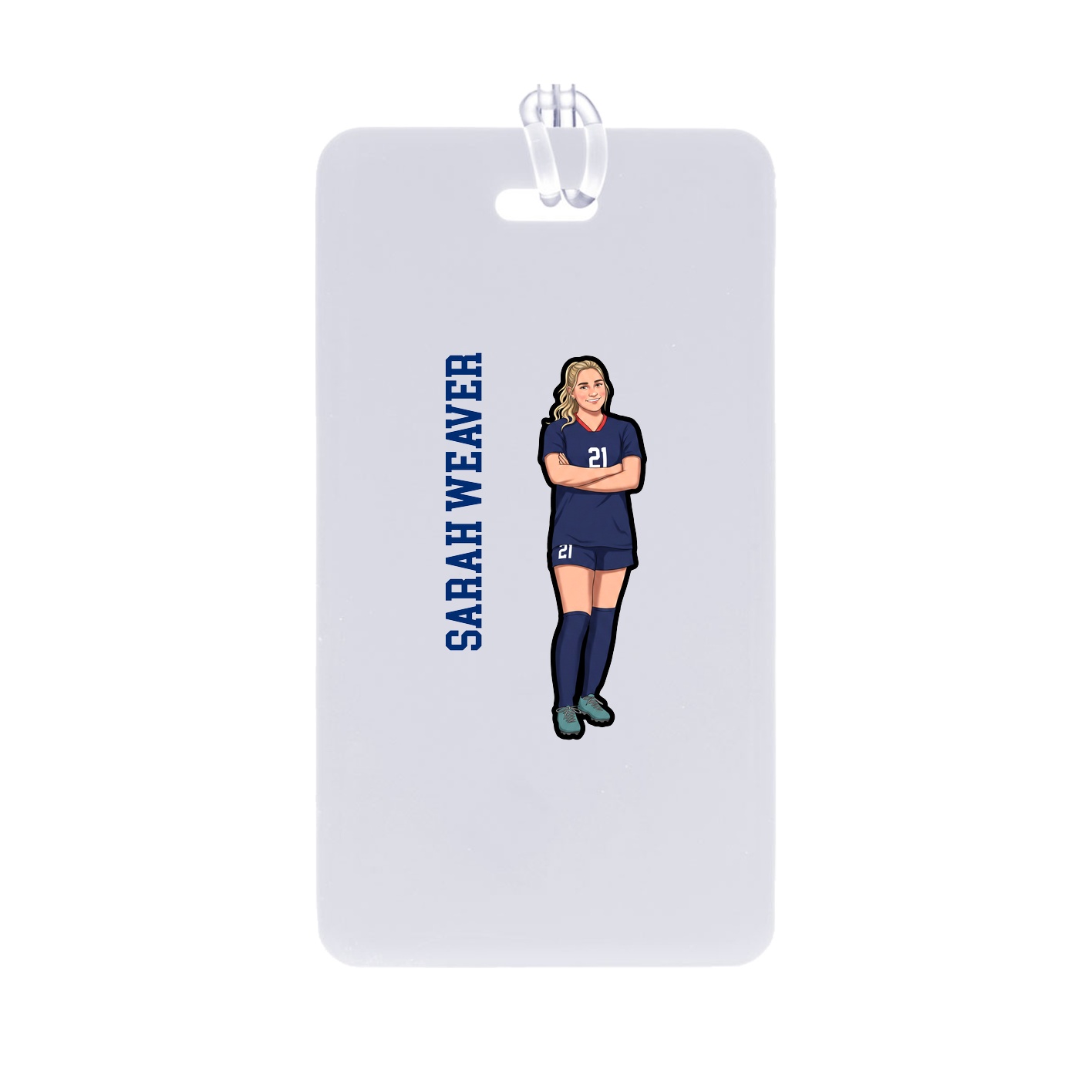 Bag Tag — Name Vertical in Classic