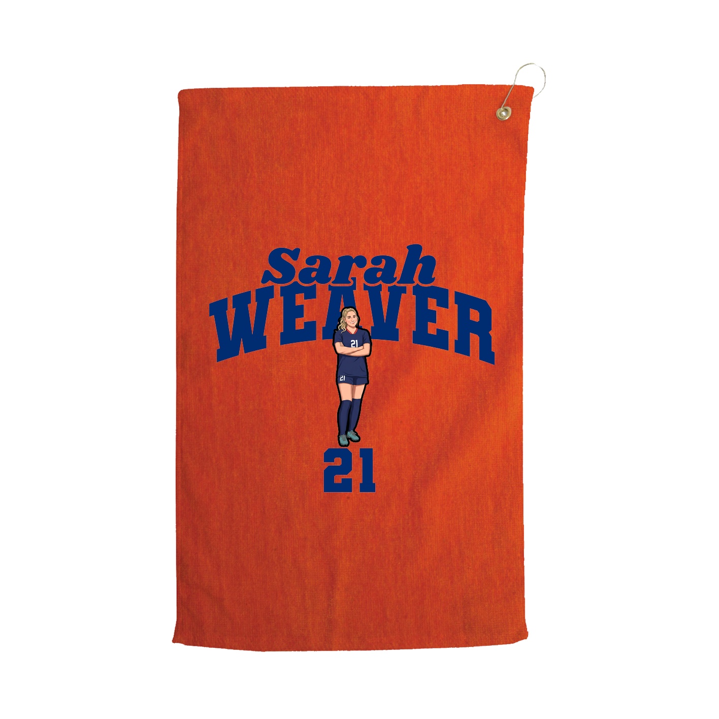 Golf Towel — Signature Arch in Orange