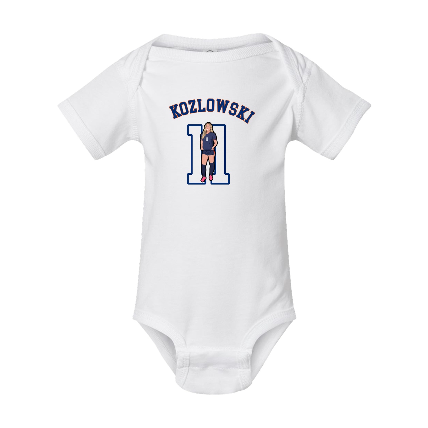Baby Onesie — Shirsey Arch in White