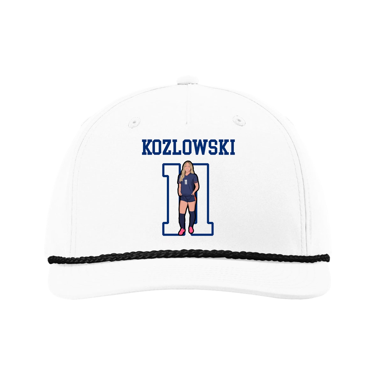 Five-Panel Classic Rope Cap — Shirsey in White