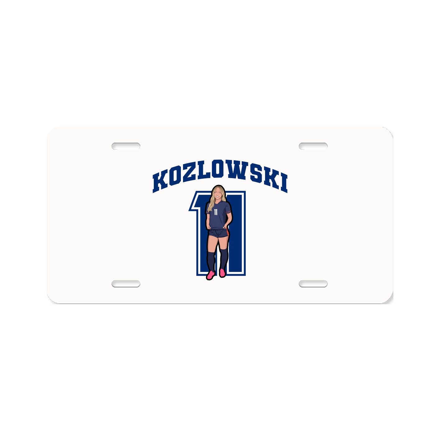 License Plate — Number in Classic