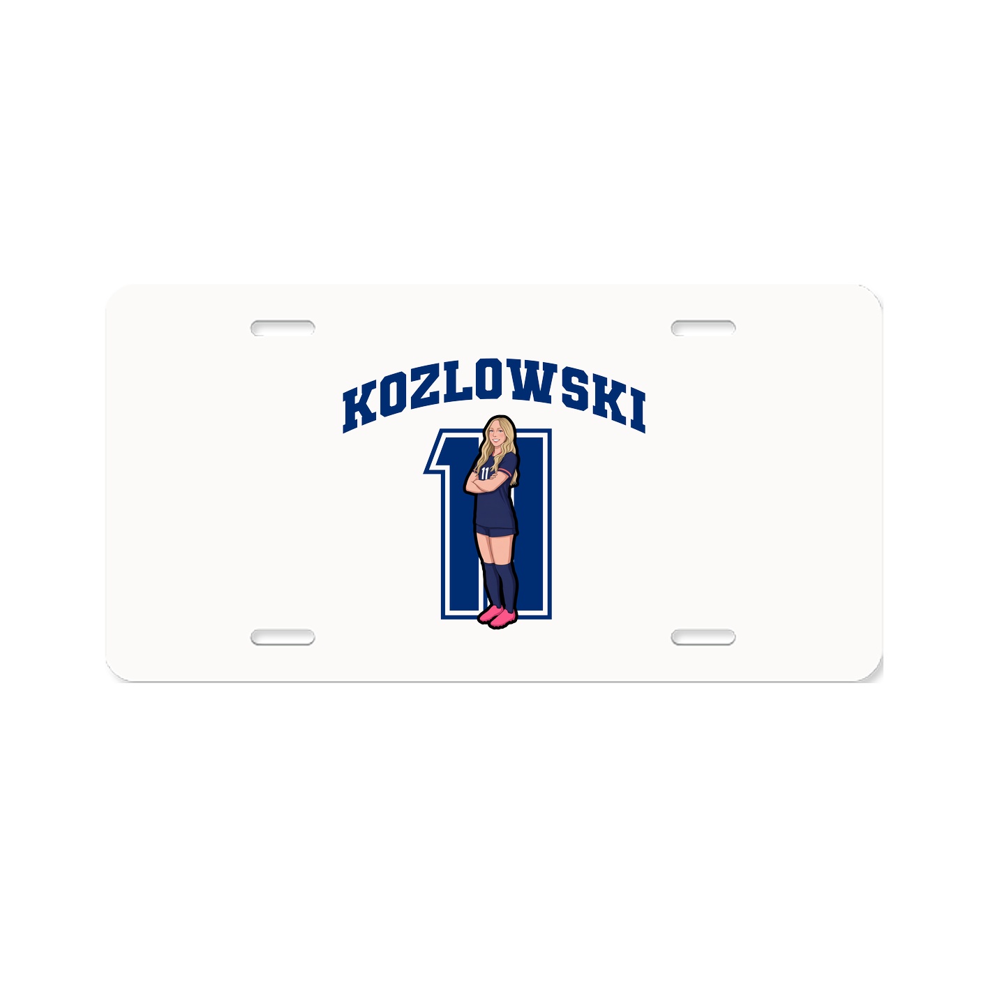 License Plate — Number in Classic