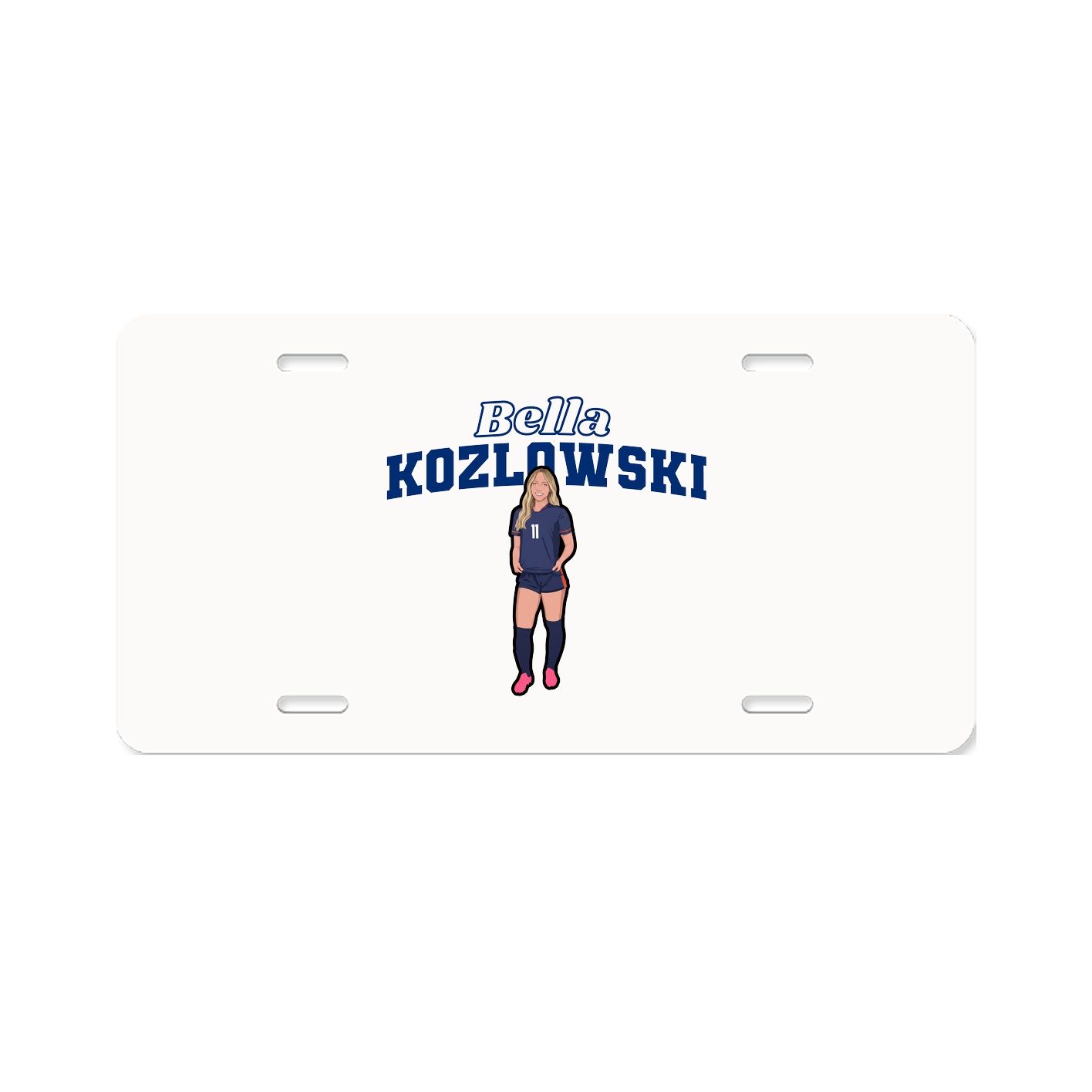 License Plate — Name Arch in Classic