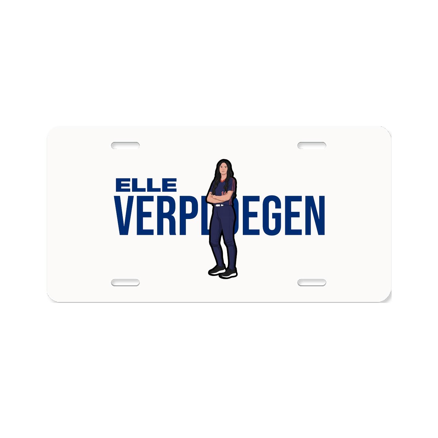 License Plate — Player Name in Classic