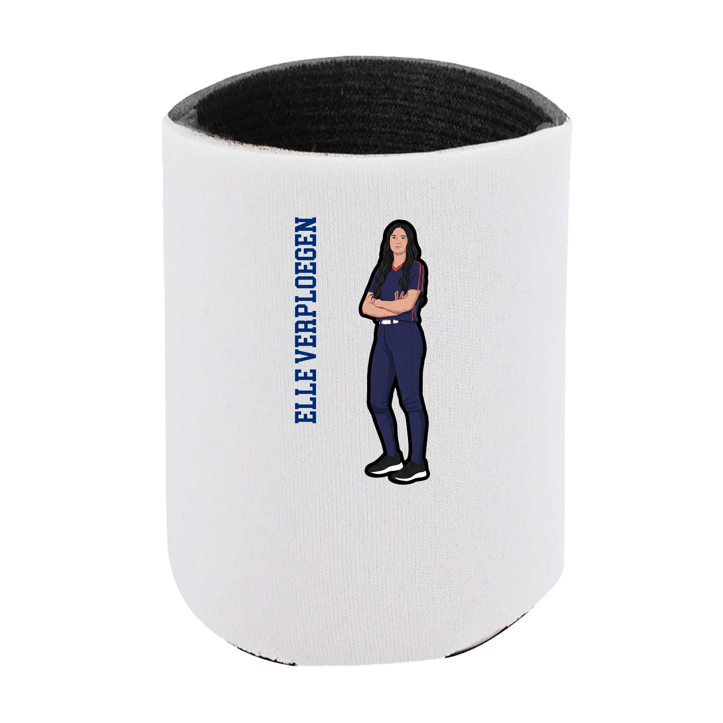 Can Holder — Name Vertical in White