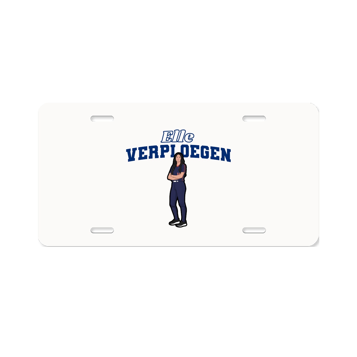 License Plate — Name Arch in Classic