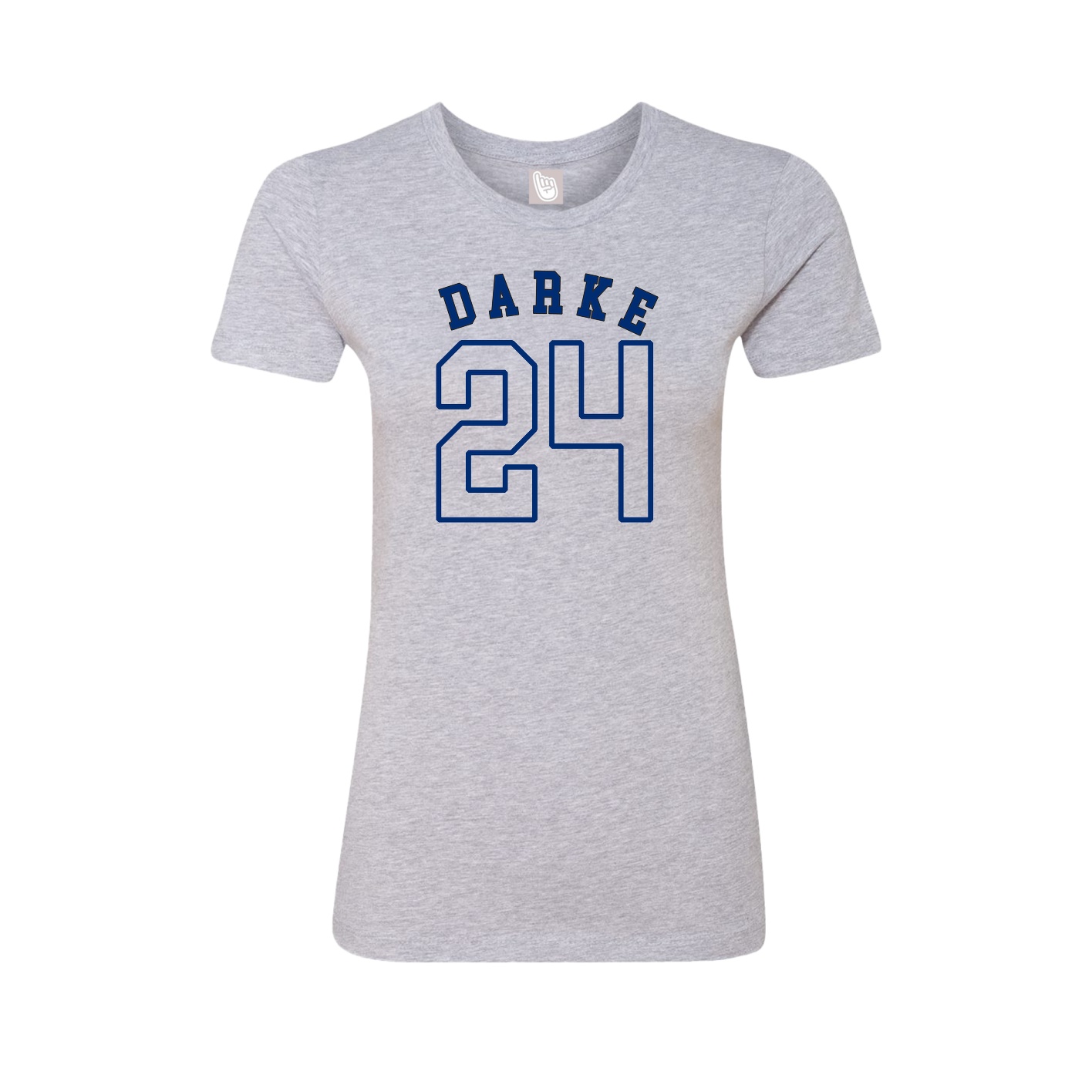 Fitted Women's Tee — Shirsey Arch in Grey
