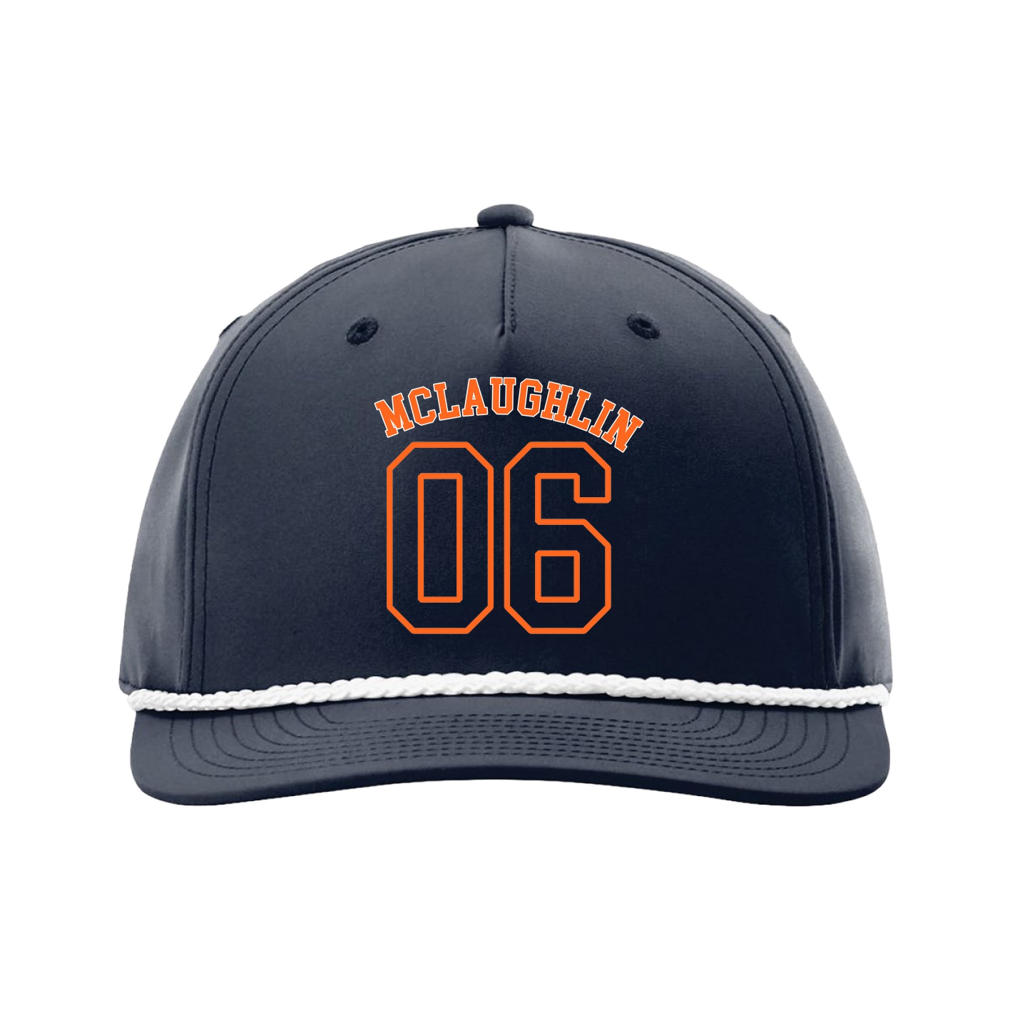 Five-Panel Classic Rope Cap — Shirsey Arch in Navy