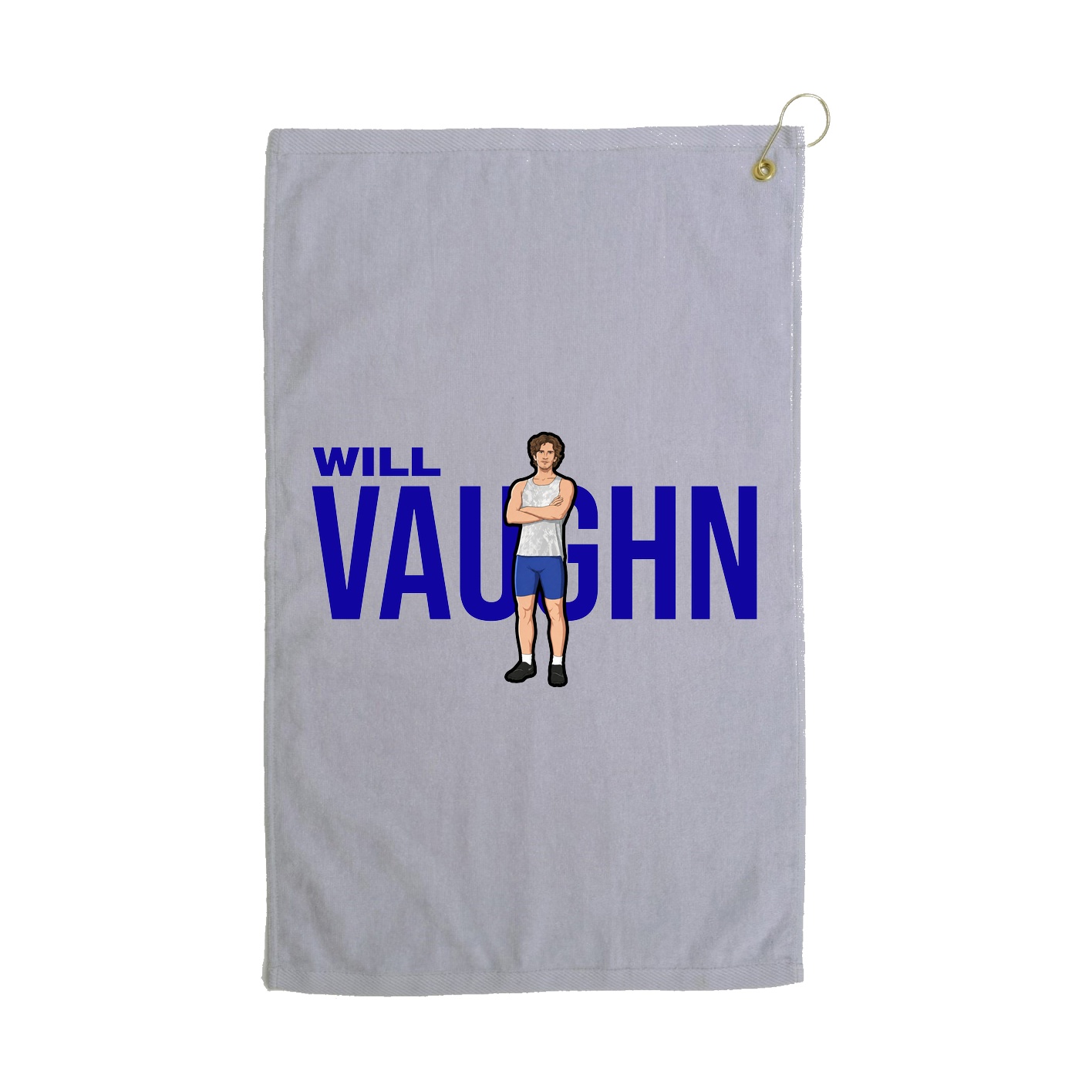 Golf Towel — Player Name in Grey