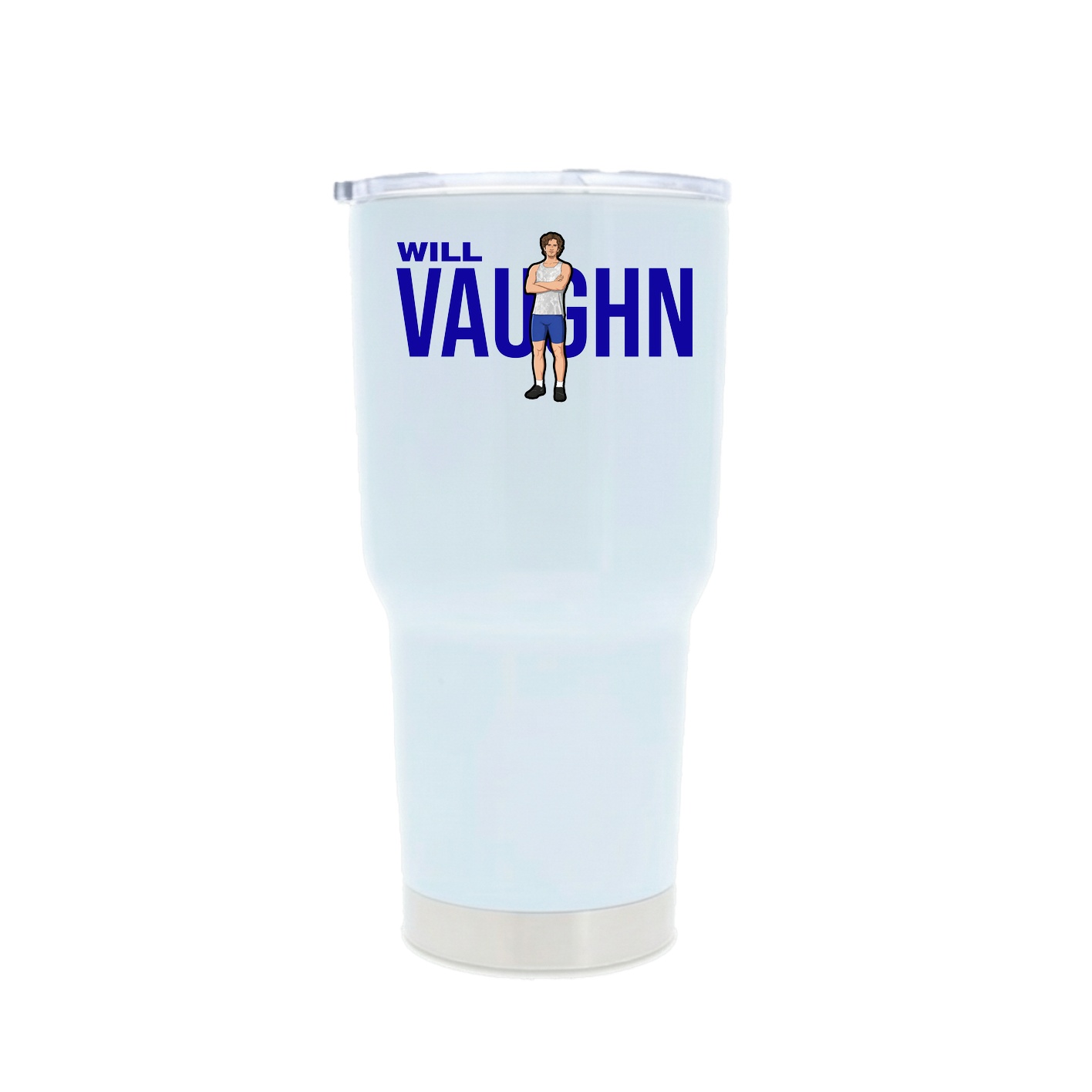 30oz Stainless Steel Tumbler — Player Name in White