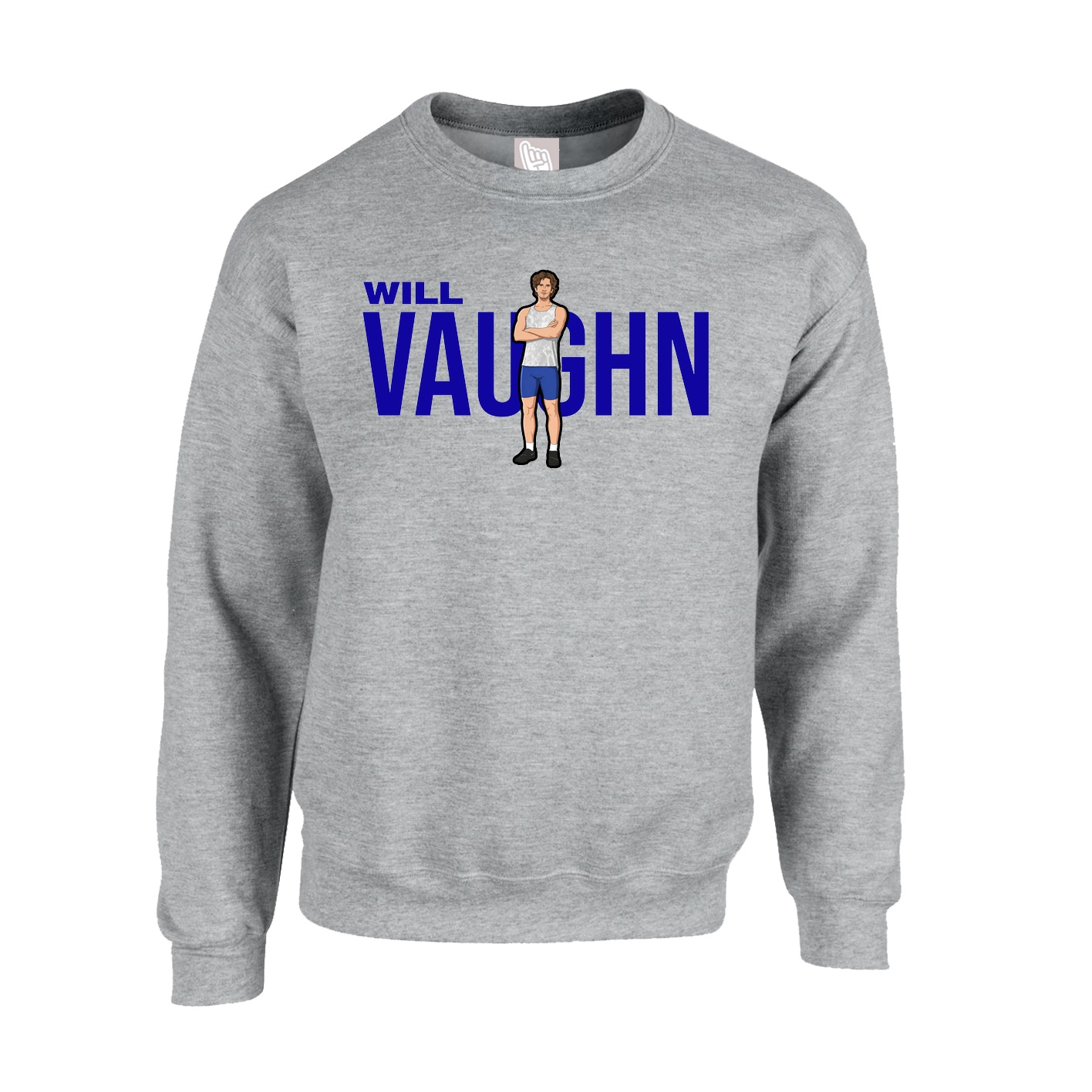 Fleece Crew — Player Name in Grey
