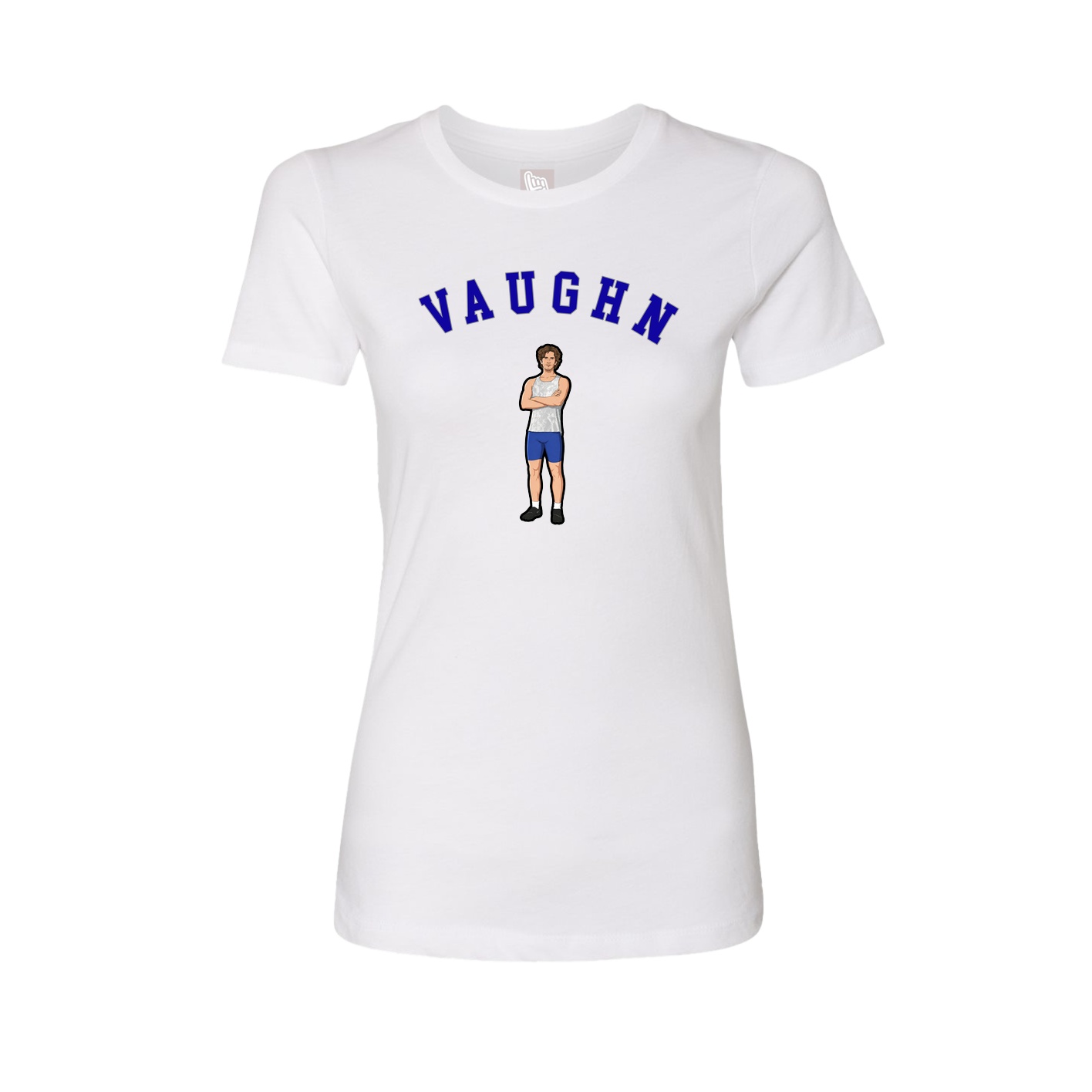 Fitted Women's Tee — Shirsey Arch in White