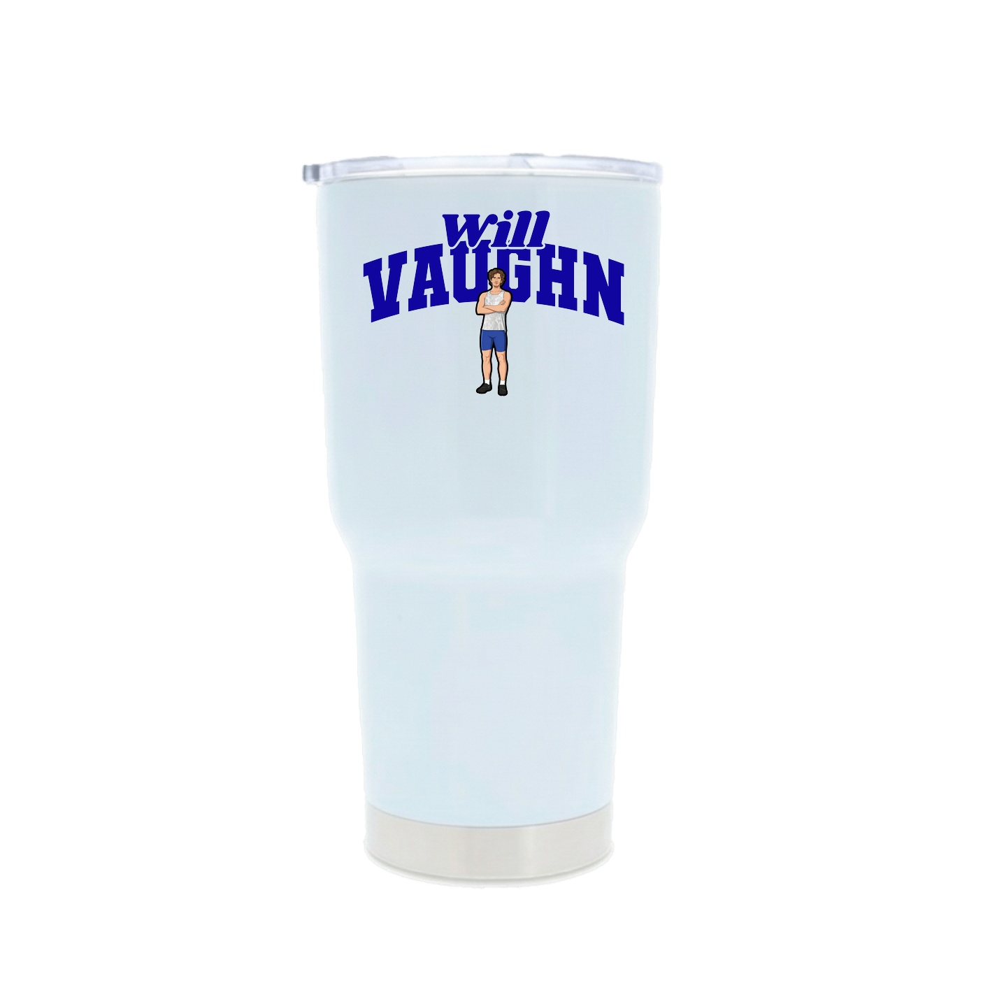 30oz Stainless Steel Tumbler — Signature Arch in White