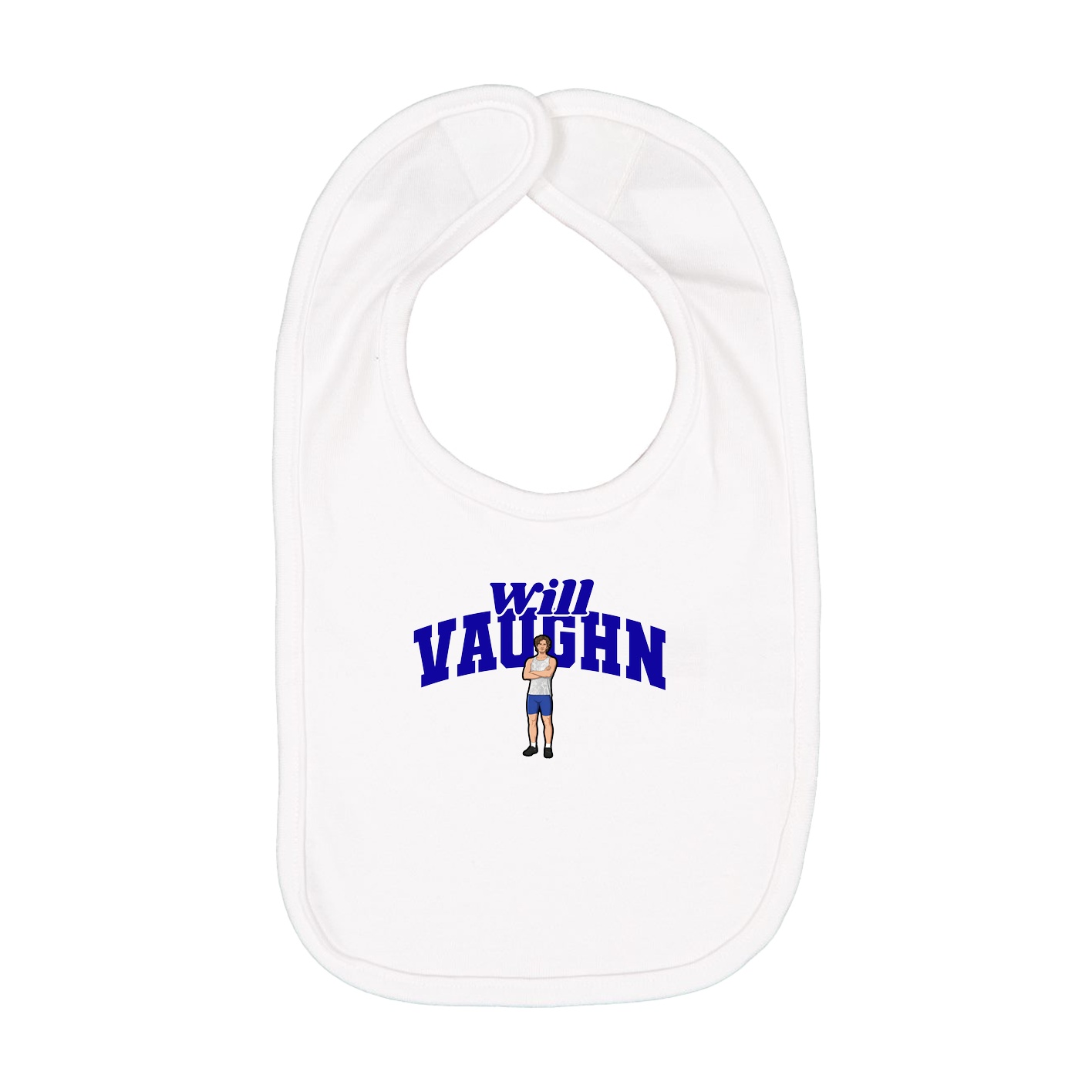 Infant Bib — Signature Arch in White
