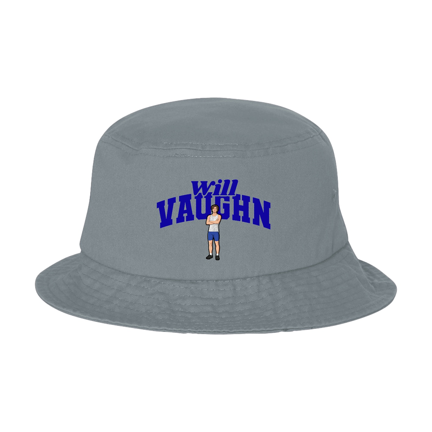 Bucket Cap — Signature Arch in Grey