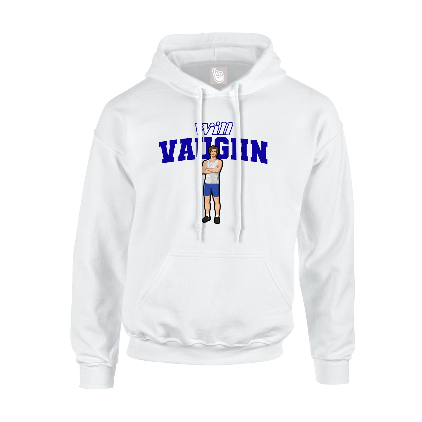 Hoodie — Name Arch in White