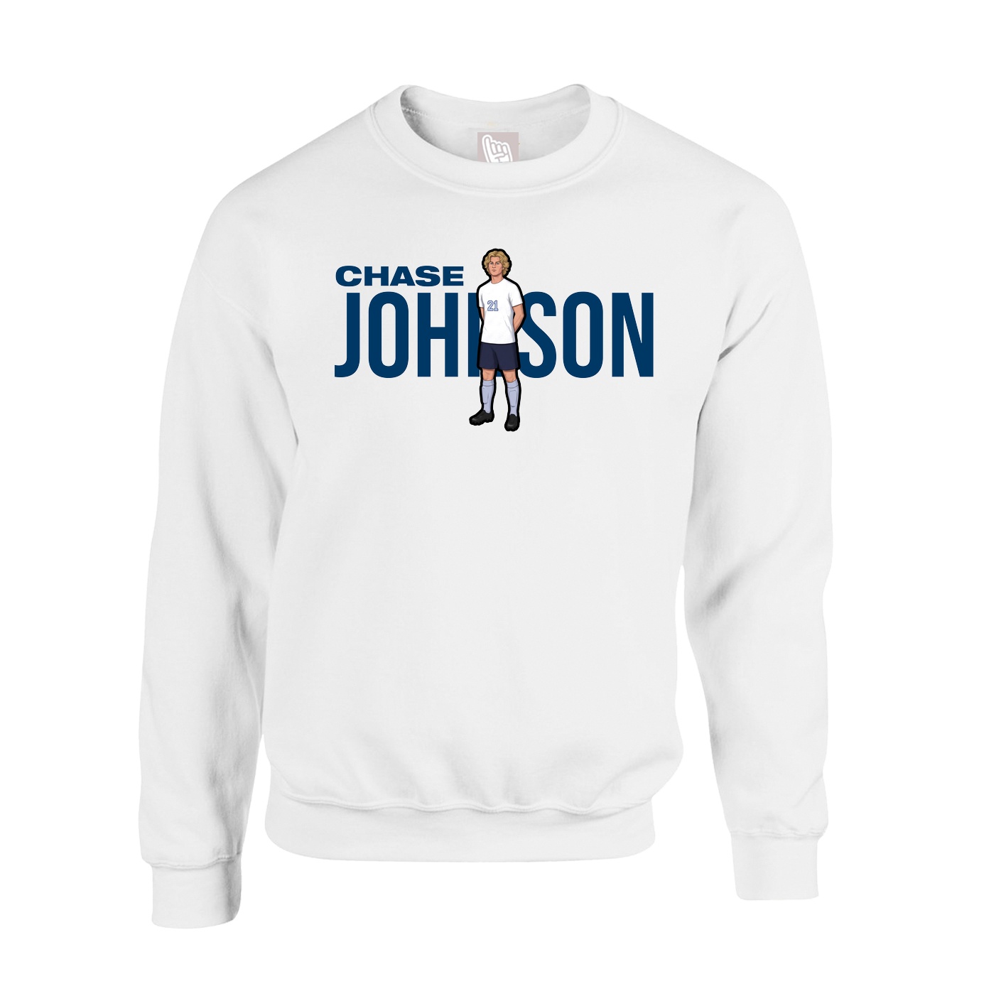 Fleece Crew — Player Name in White