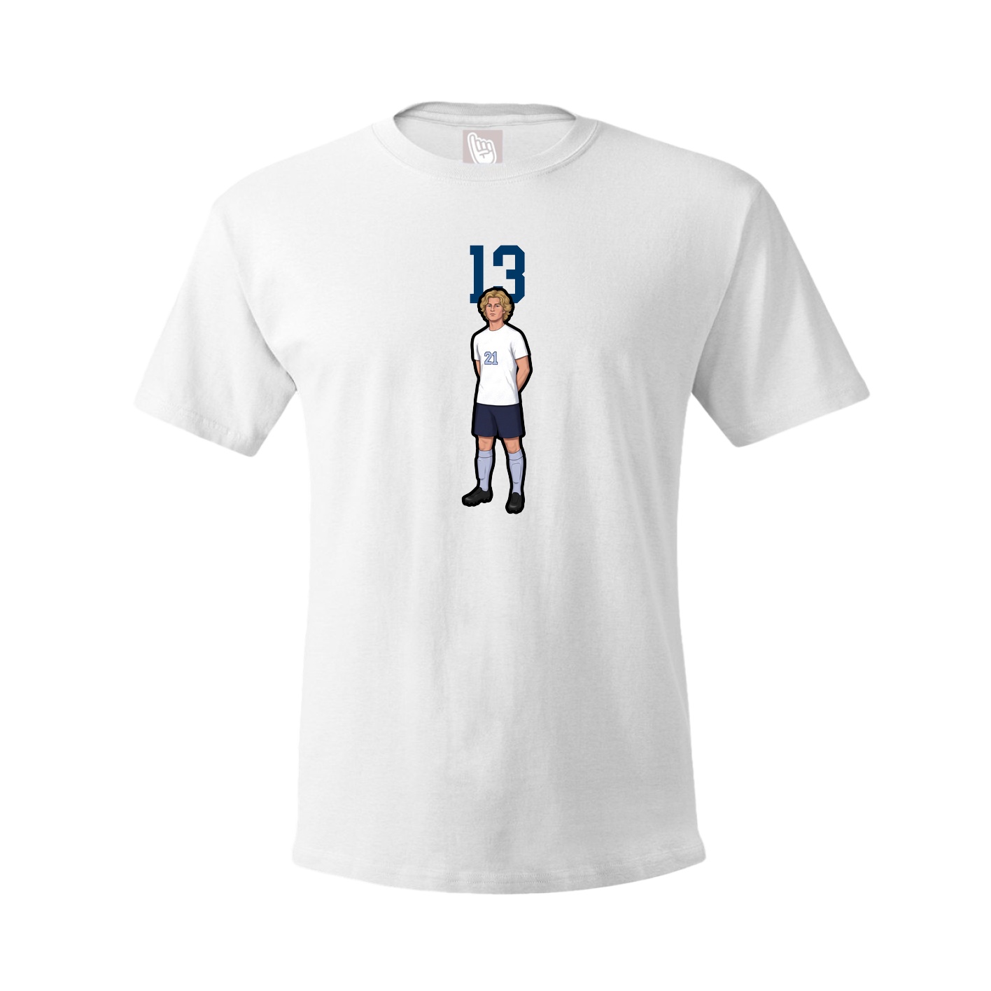 Tee — Number Top in White