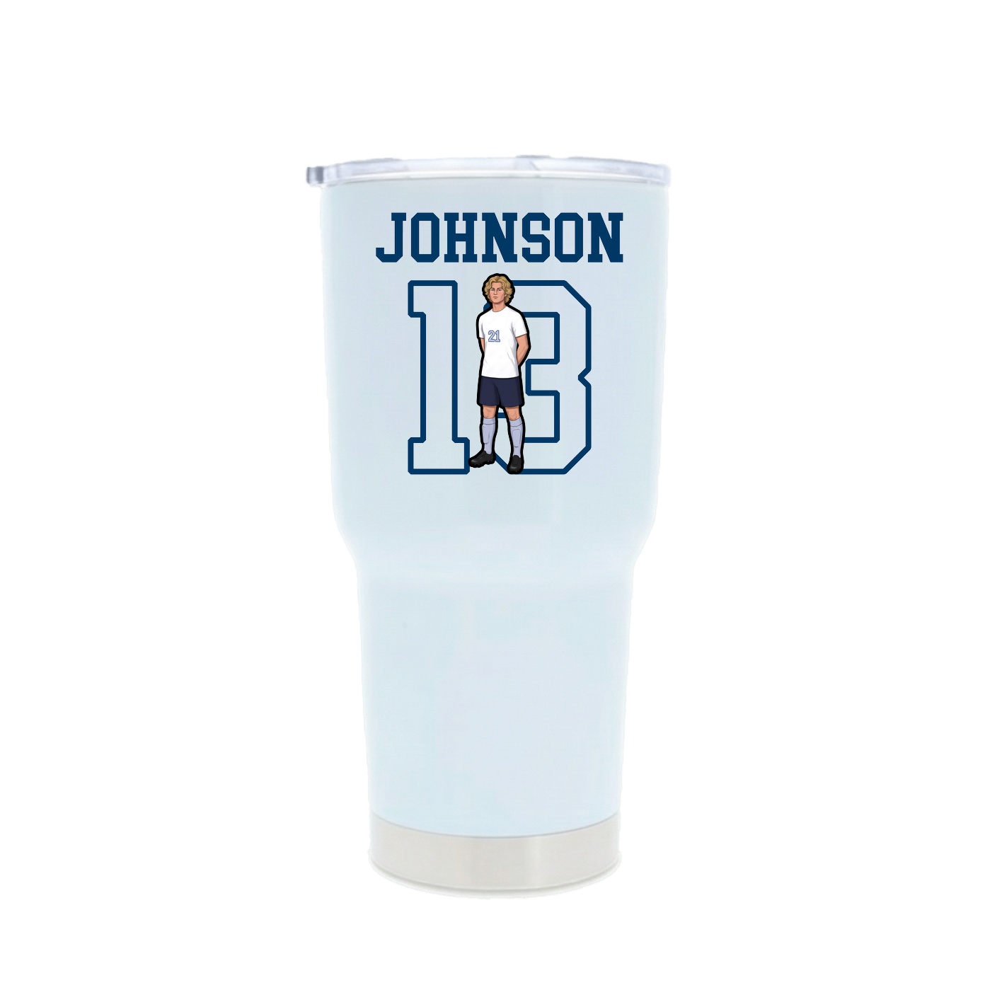 30oz Stainless Steel Tumbler — Shirsey in White