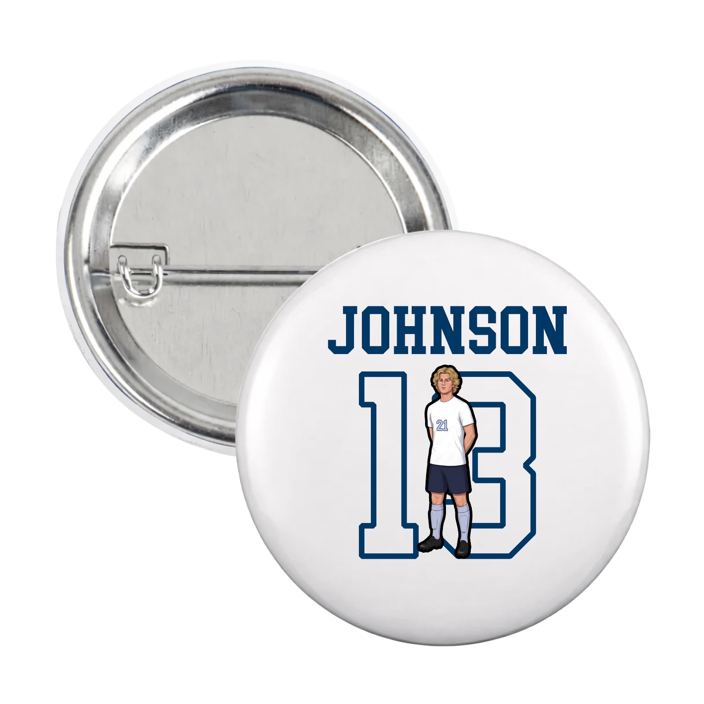 Game Day Button — Shirsey in White