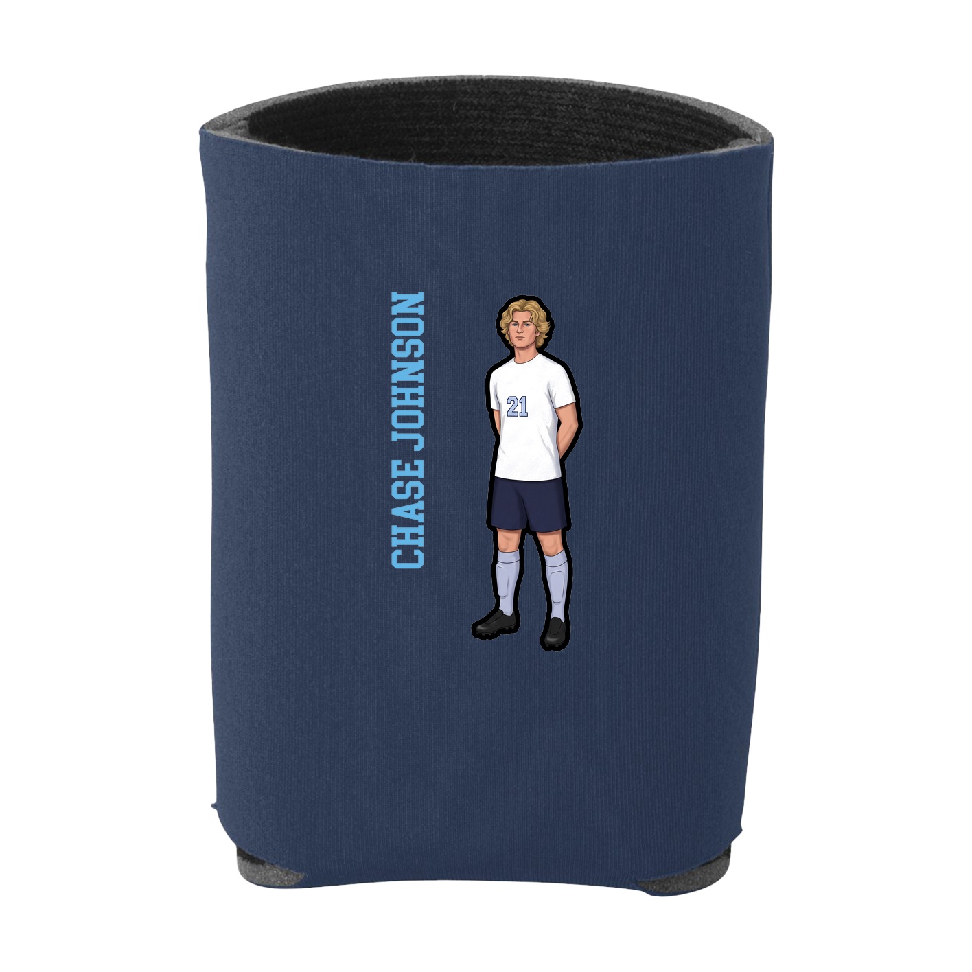 Can Holder — Name Vertical in Navy
