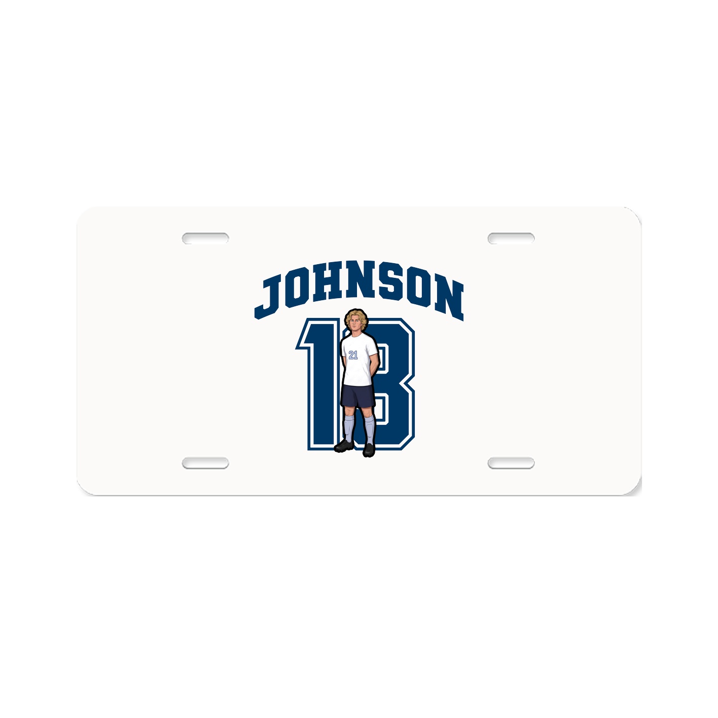 License Plate — Number in Classic