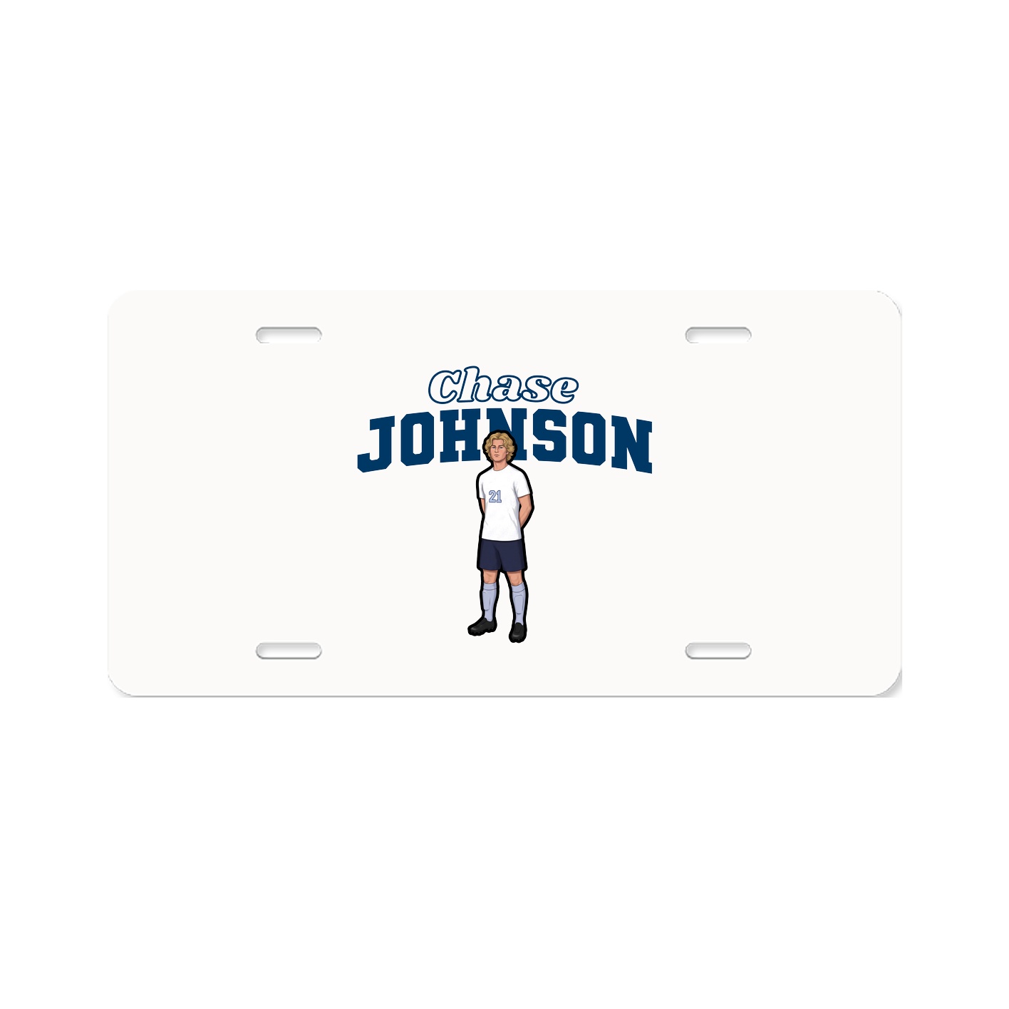 License Plate — Name Arch in Classic