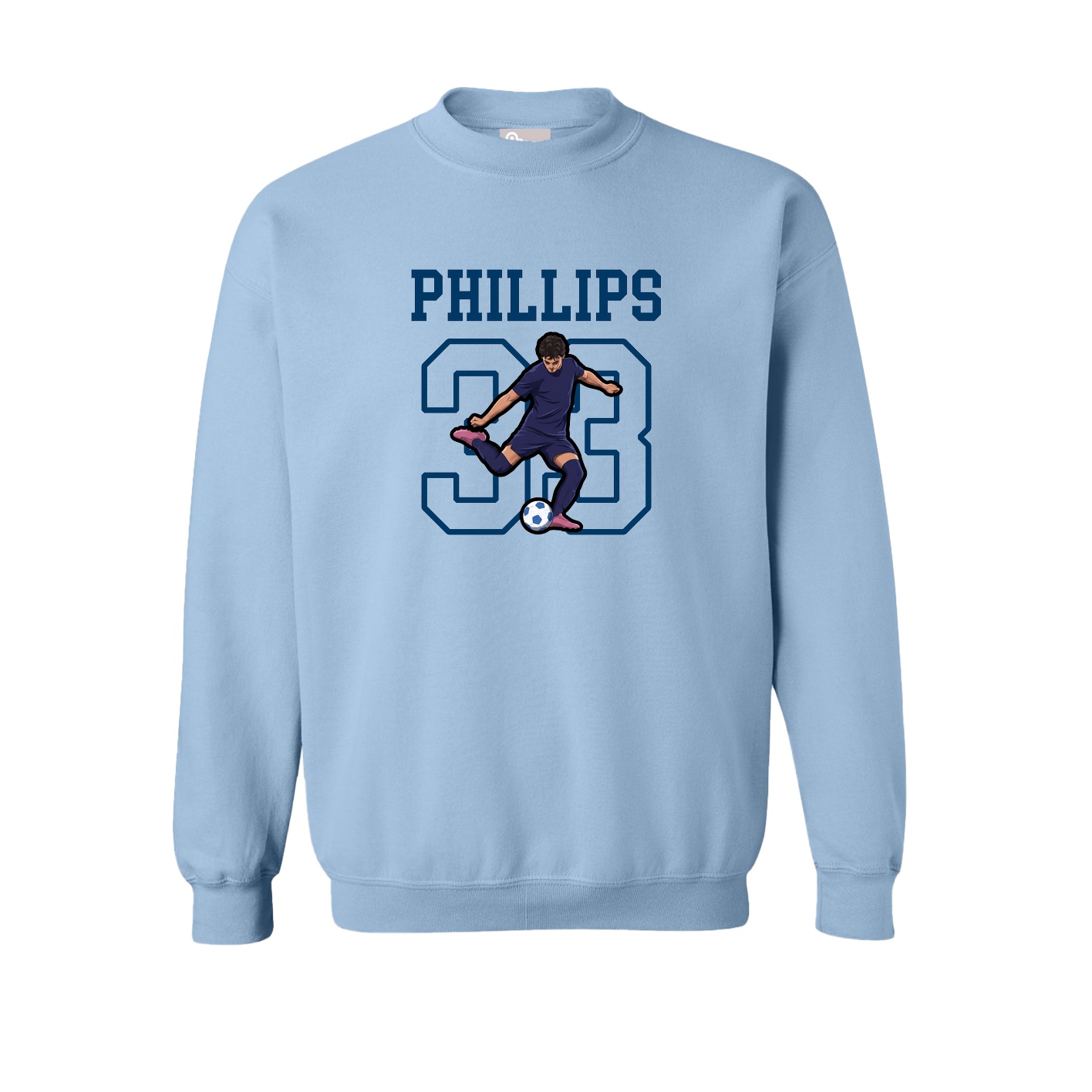 Fleece Crew — Shirsey in Light Blue