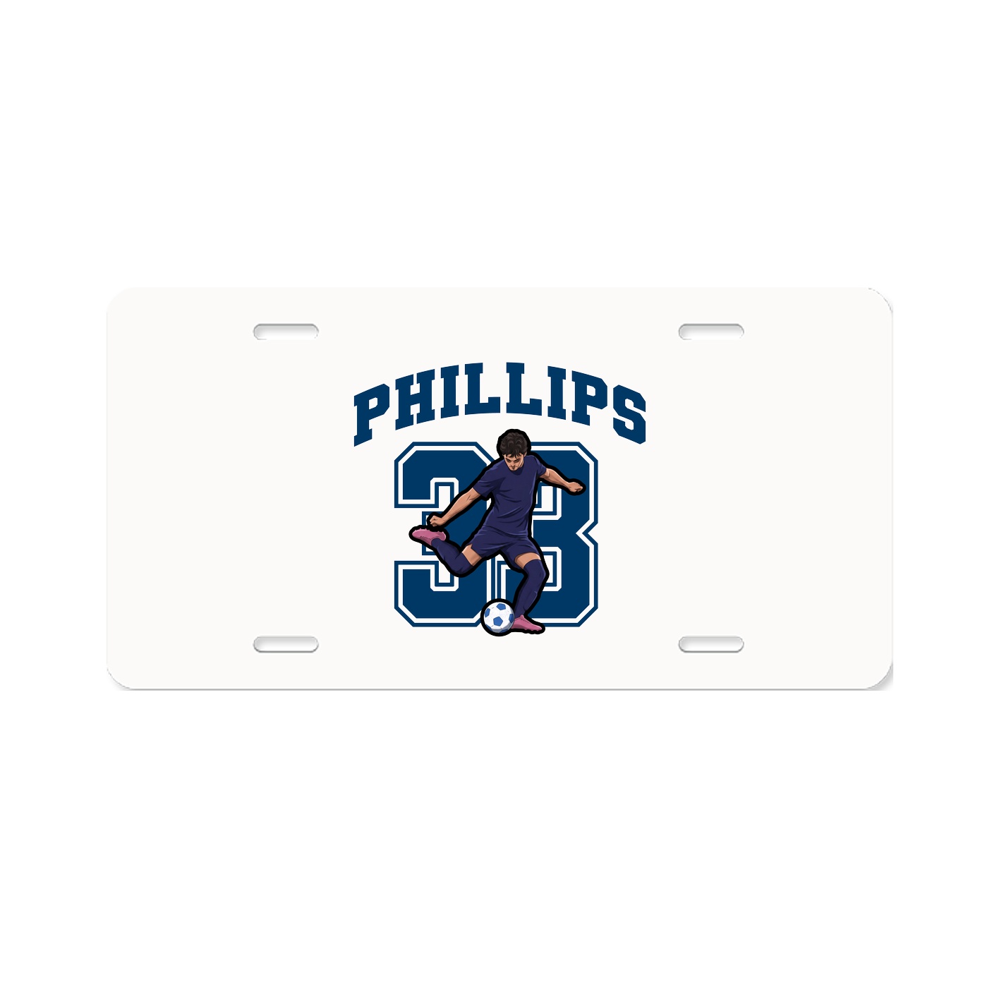 License Plate — Number in Classic