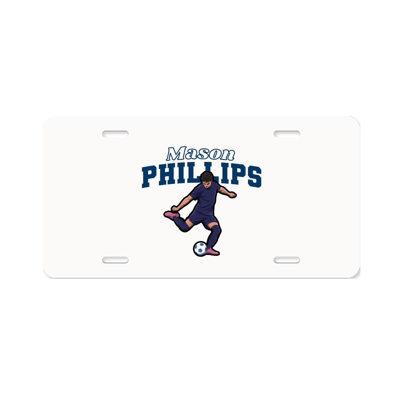 License Plate — Name Arch in Classic