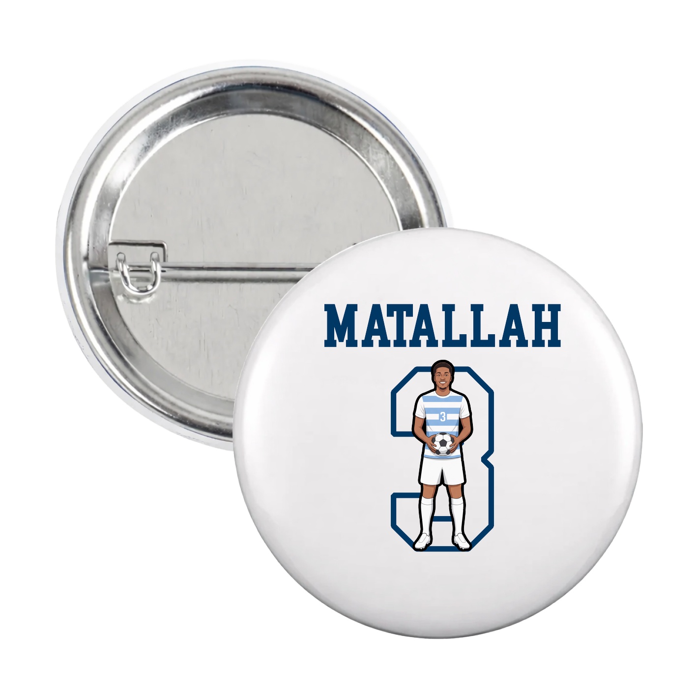 Game Day Button — Shirsey in White