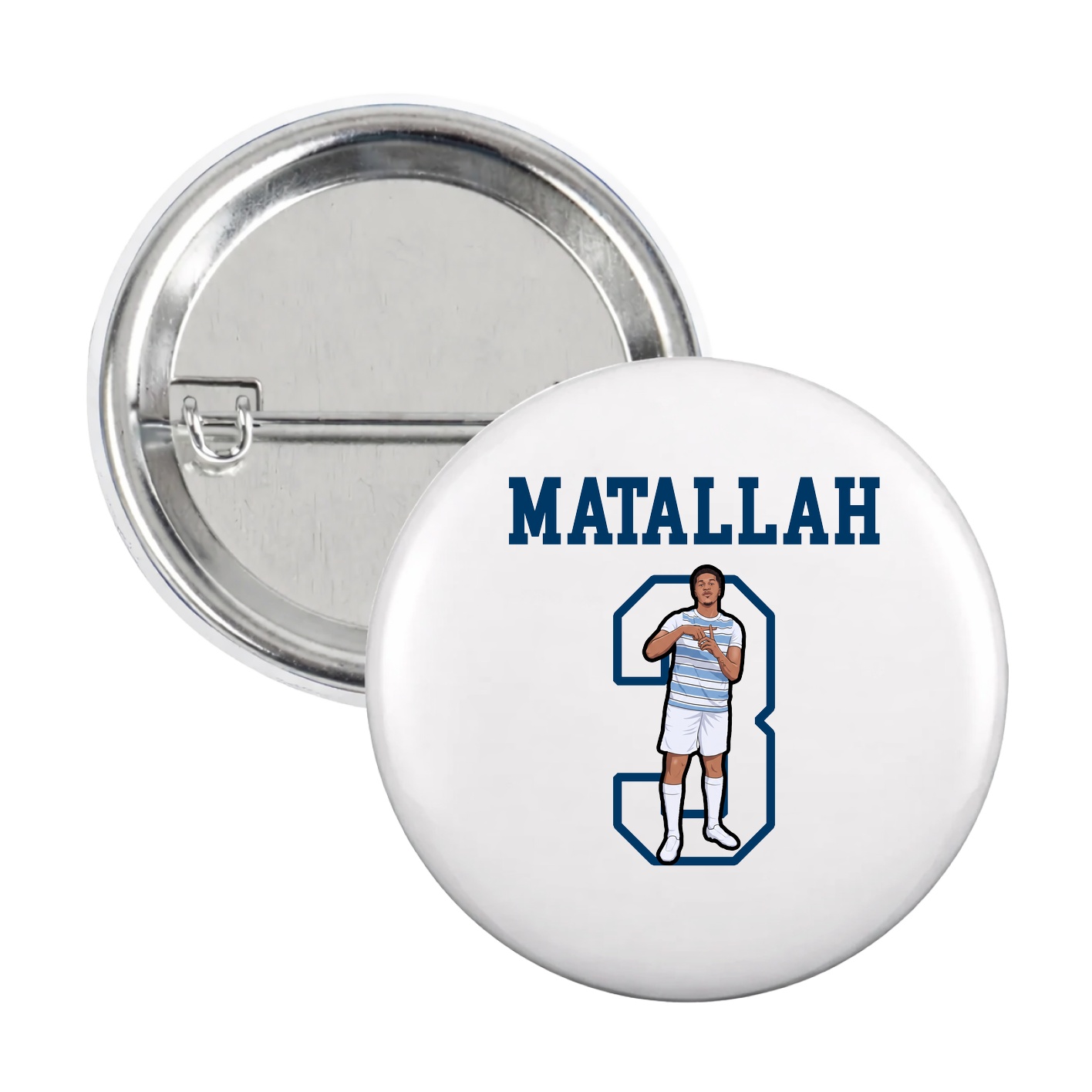 Game Day Button — Shirsey in White
