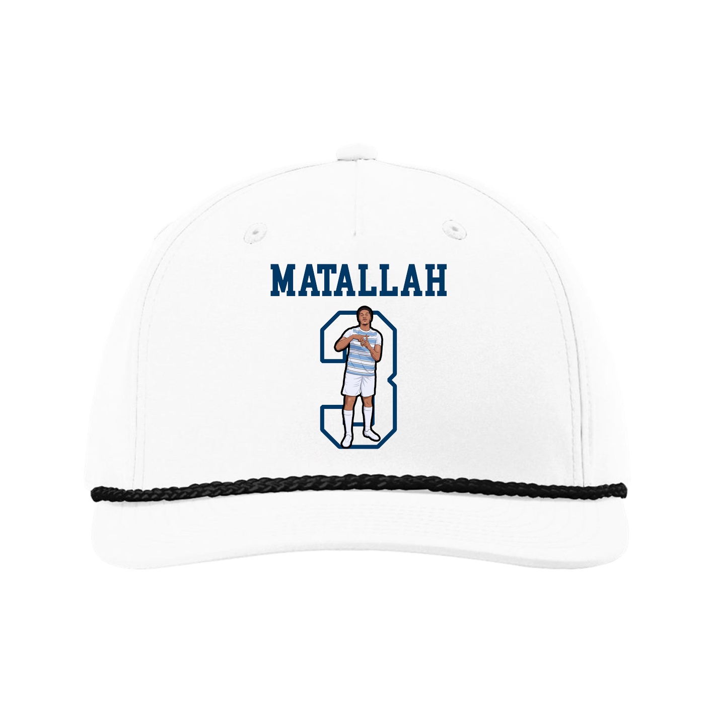 Five-Panel Classic Rope Cap — Shirsey in White